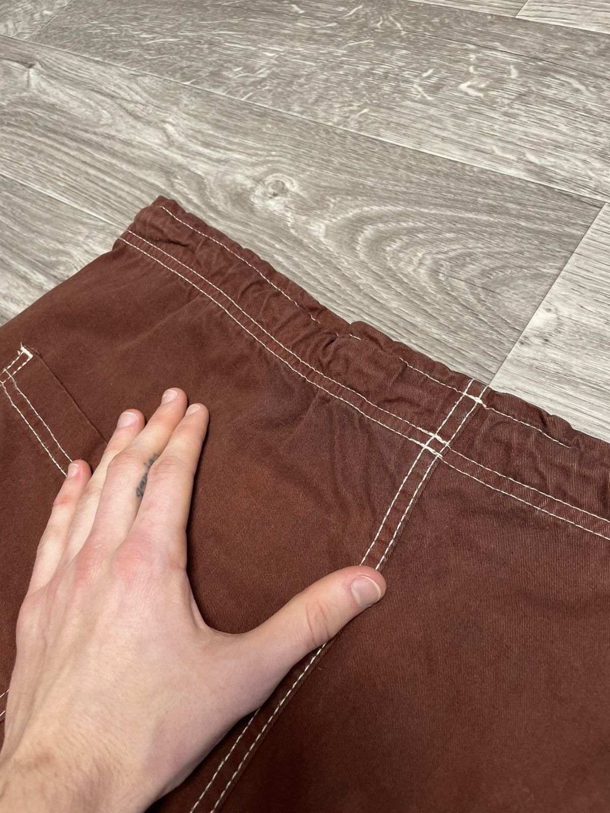 Fubu Vintage FUBU Brown Carpenter Pants Rap 90s Size US 35 - 23 Thumbnail