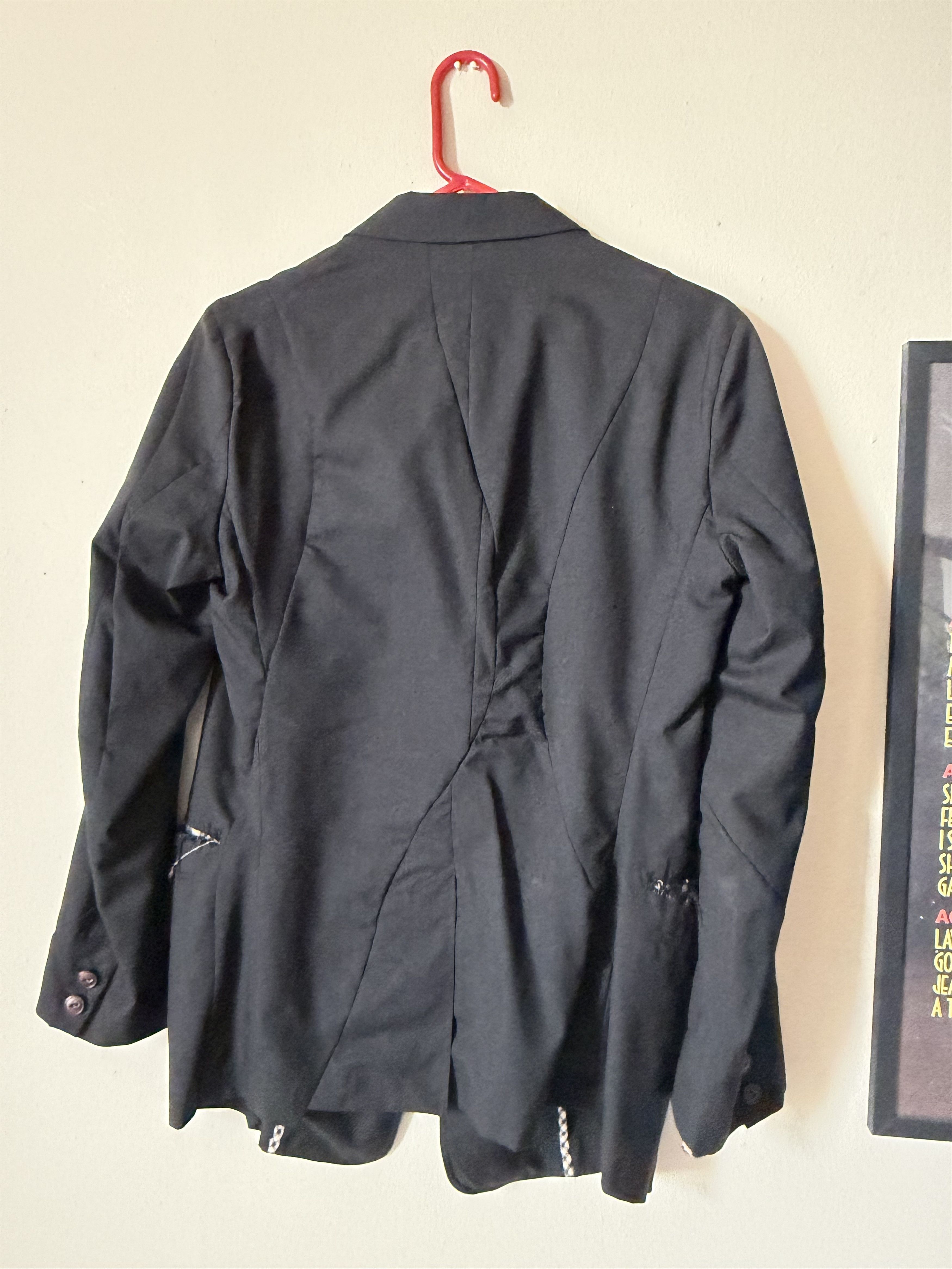 Takahiromiyashita The Soloist. Black/plaid lined suit (blazer and pants) Size 34S - 2 Thumbnail