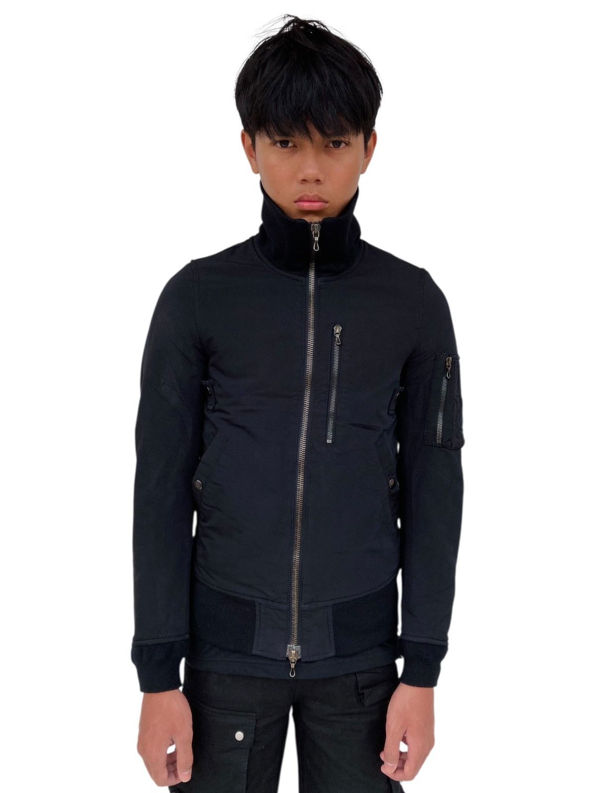Attachment 2000s Attachment - Riri Zips Bomber Work Jacket Size US M / EU 48-50 / 2 - 5 Thumbnail