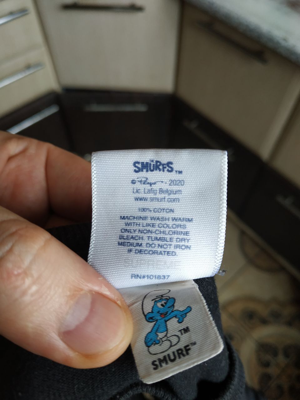 Supreme Supreme x The Smurfs Tee Black FW20 Size US M / EU 48-50 / 2 - 5 Thumbnail
