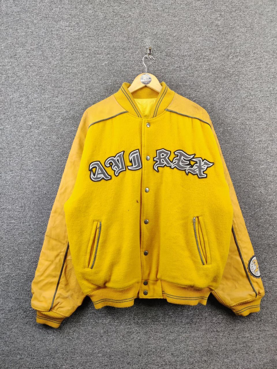Avirex Vintage 90s Avirex Reversible Wool Varsity Leather Jacket Size US M / EU 48-50 / 2 - 4 Thumbnail