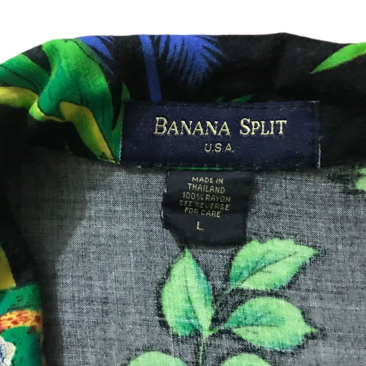 Vintage banana split usa parrots hawaiian shirt Size US L / EU 52-54 / 3 - 2 Thumbnail