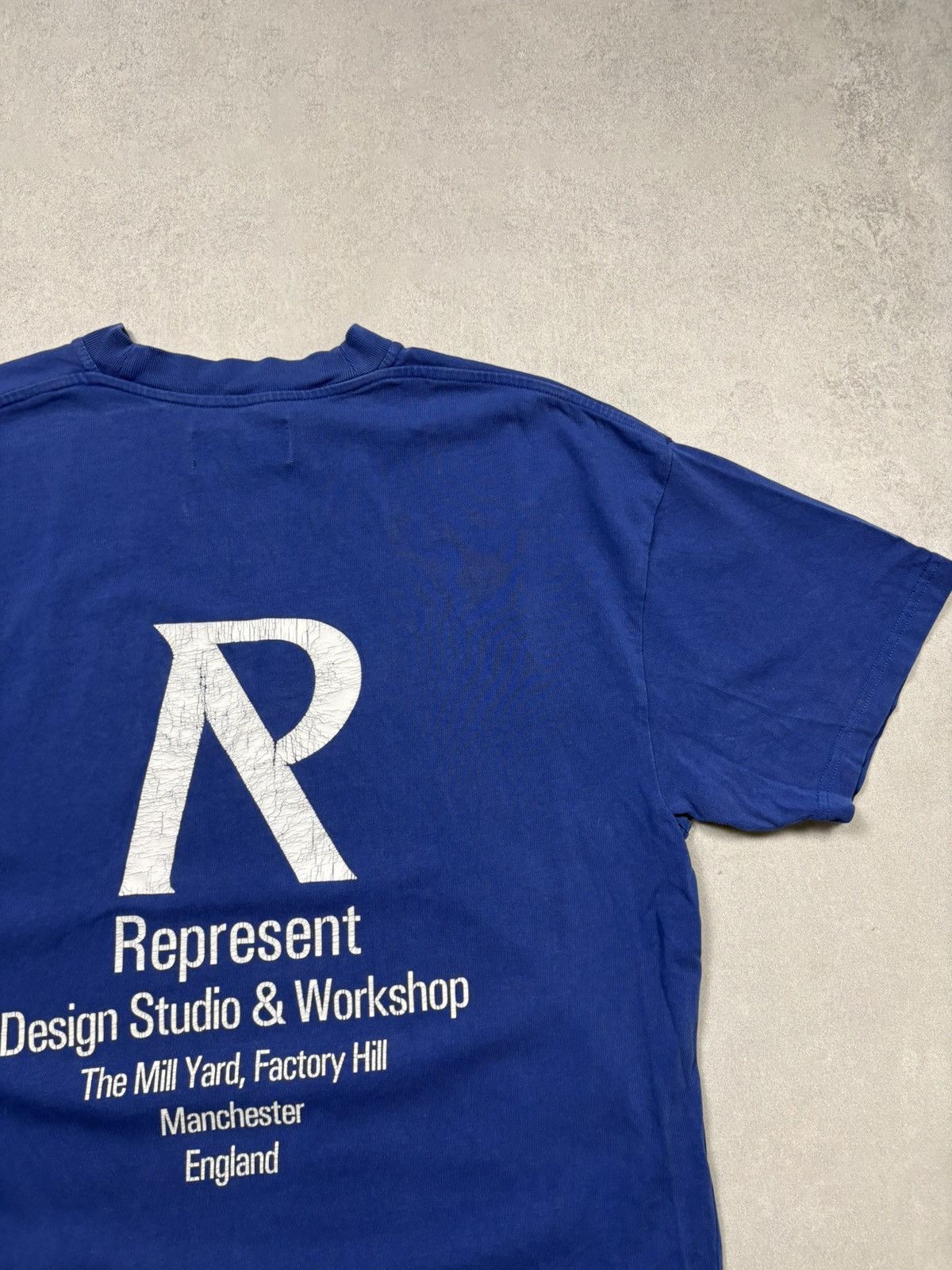 Represent Clo. Represent Blue Graphic Logo T Shirt Design Studio Workshop M Size US M / EU 48-50 / 2 - 3 Thumbnail