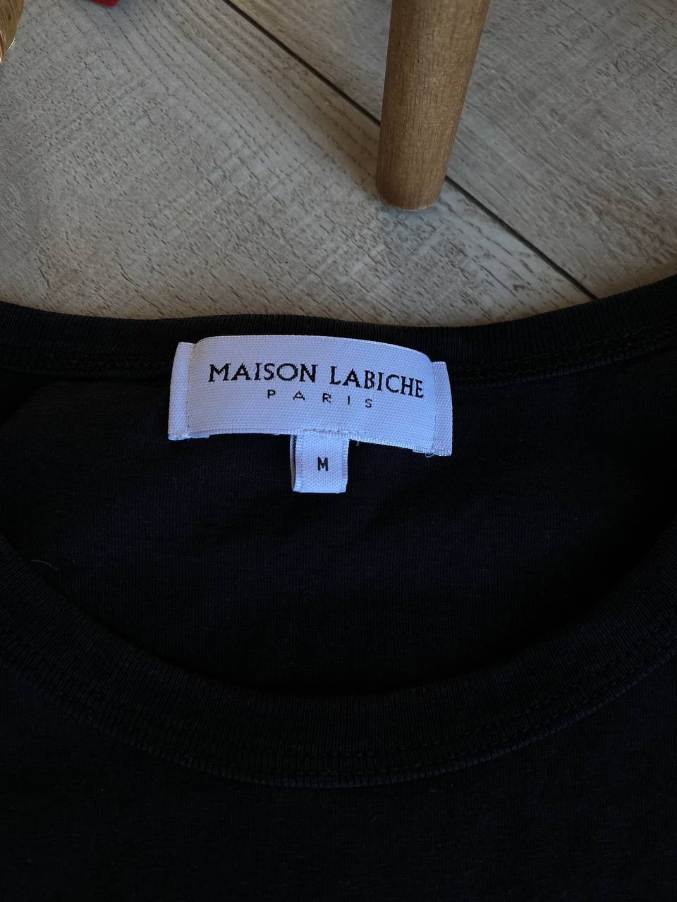 Maison Labiche Maison Labiche Black “Amour” Embroidered Tee Size M / US 6-8 / IT 42-44 - 4 Thumbnail
