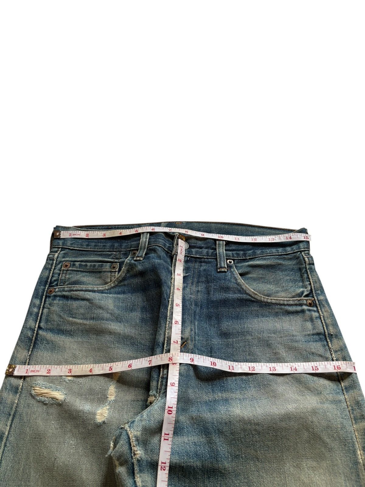 Levi's Vintage 80s Levis 502XX Big E Selvedge Mud Wash Loose Jeans Size US 30 / EU 46 - 13 Thumbnail