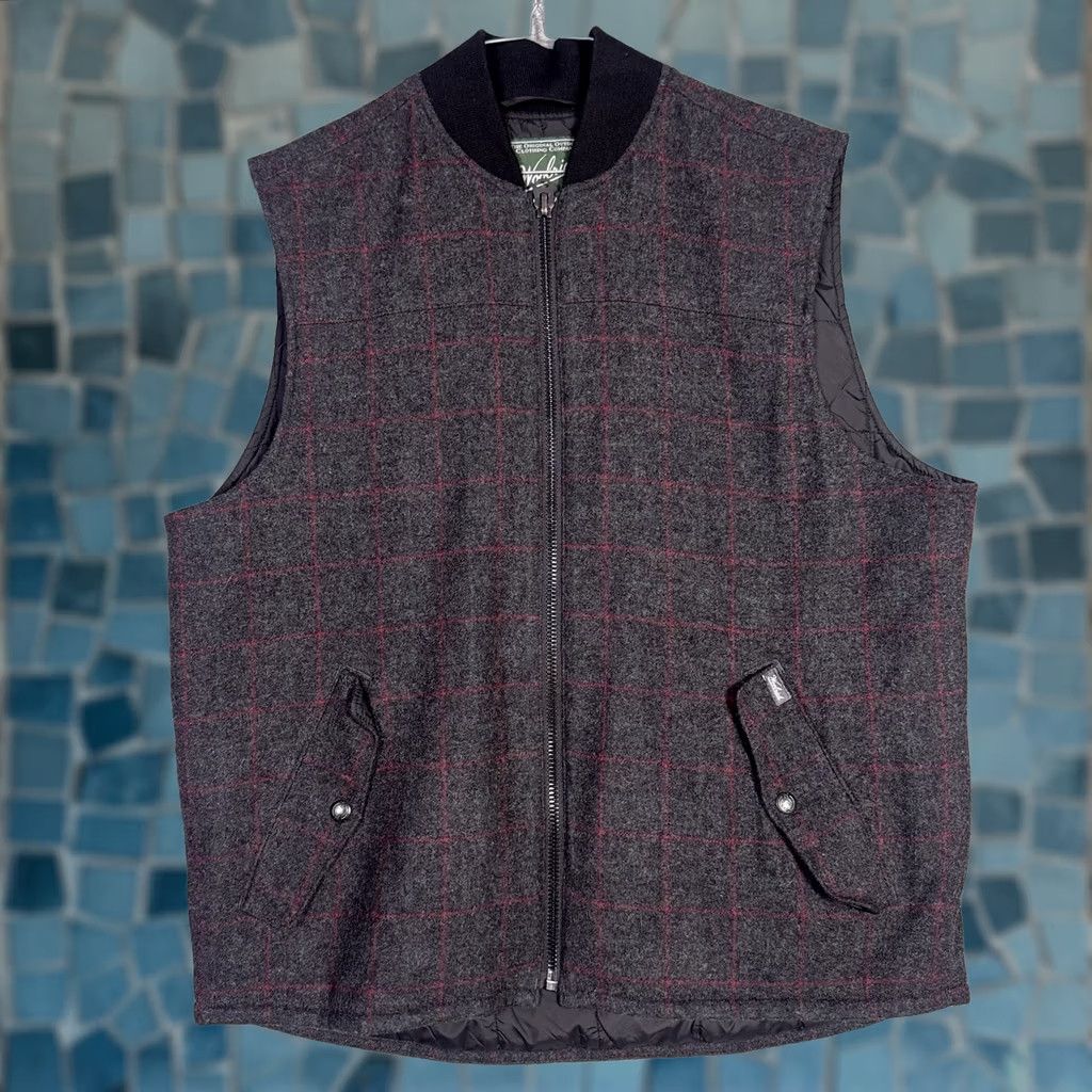 Vintage Woolrich Wool Vest Mens L Plaid Full Zip Quilted Outdoor Barn Chore Pockets Vest Size US L / EU 52-54 / 3 - 1 Thumbnail