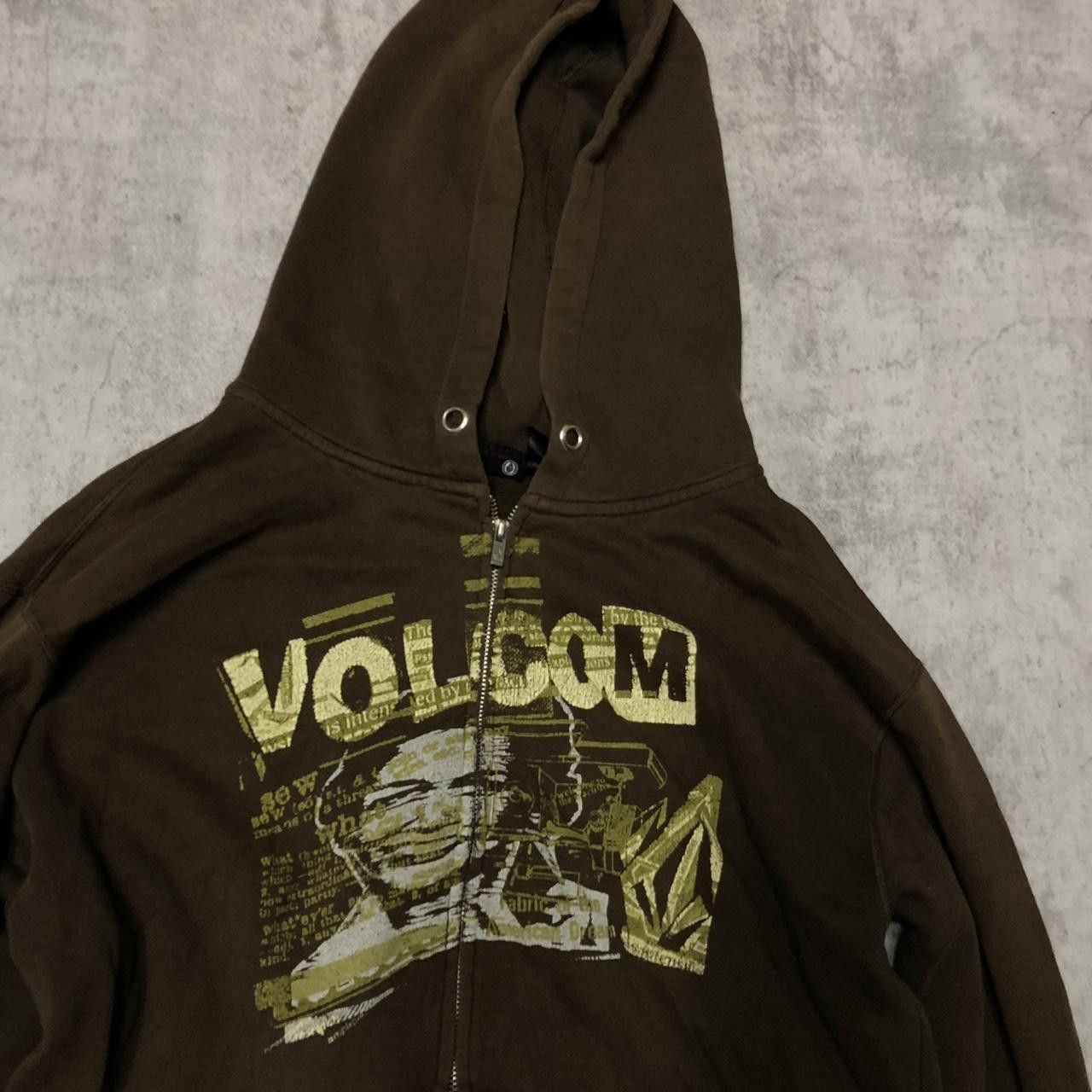 Volcom Brown and green Volcom zip up hoodie Size US M / EU 48-50 / 2 - 2 Thumbnail