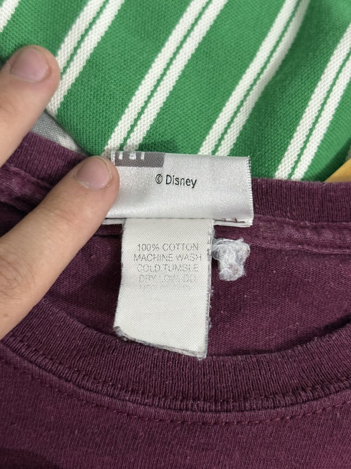 Disney Vintage Disney Tower of Terror Mickey Mouse Tee Burgundy Y2K Size US M / EU 48-50 / 2 - 7 Thumbnail