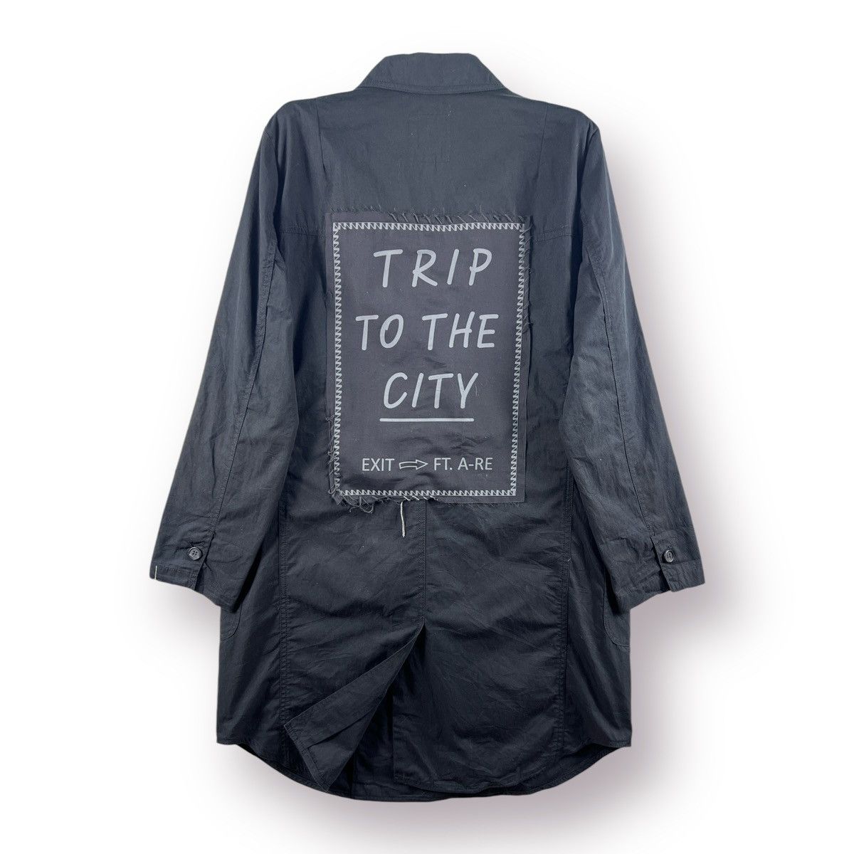 Japanese Brand Unisex 🔥 Apostrophe Patch japan Yohji style long jacket Size US M / EU 48-50 / 2 - 1 Thumbnail