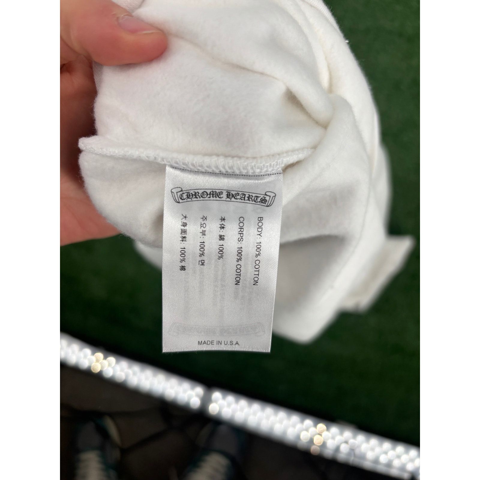 Chrome Hearts Chrome Hearts "Love You" Letter White Crewneck Sweater XL Size US XL / EU 56 / 4 - 7 Thumbnail