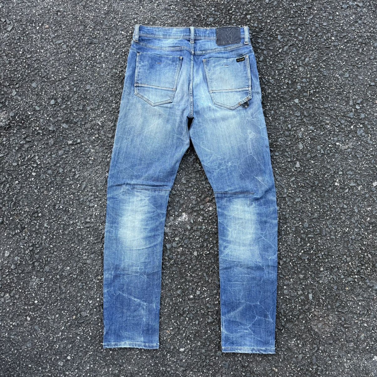Japanese Brand VINTAGE BACK NUMBER RIPPED FADED JEAN DENIM PANTS Size US 31 - 2 Thumbnail
