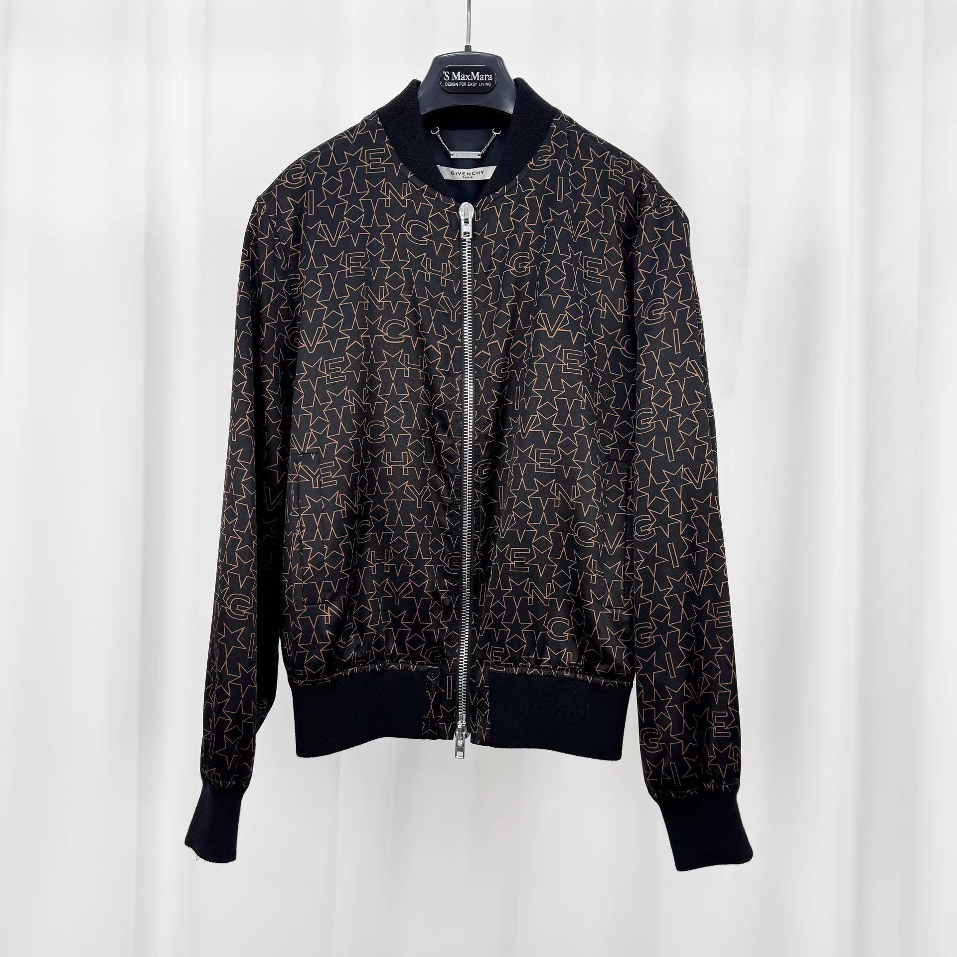 Givenchy Givenchy Star Logo Silk Zip Jacket 36 New Size XS / US 0-2 / IT 36-38 - 1 Thumbnail