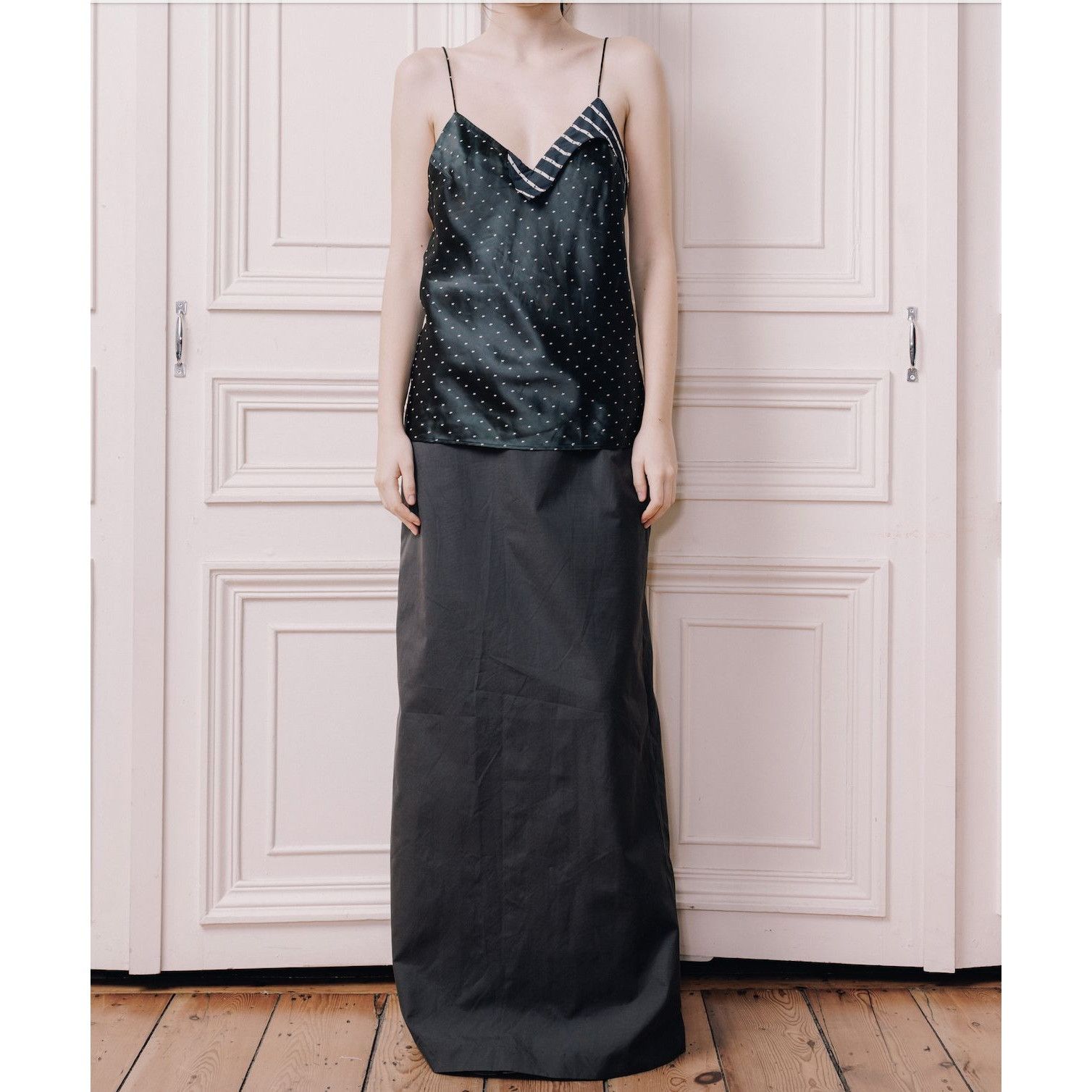 Maison Margiela Spring Summer 1999 Grey Maxi Skirt Size 26" / US 2 / IT 38 - 1 Thumbnail