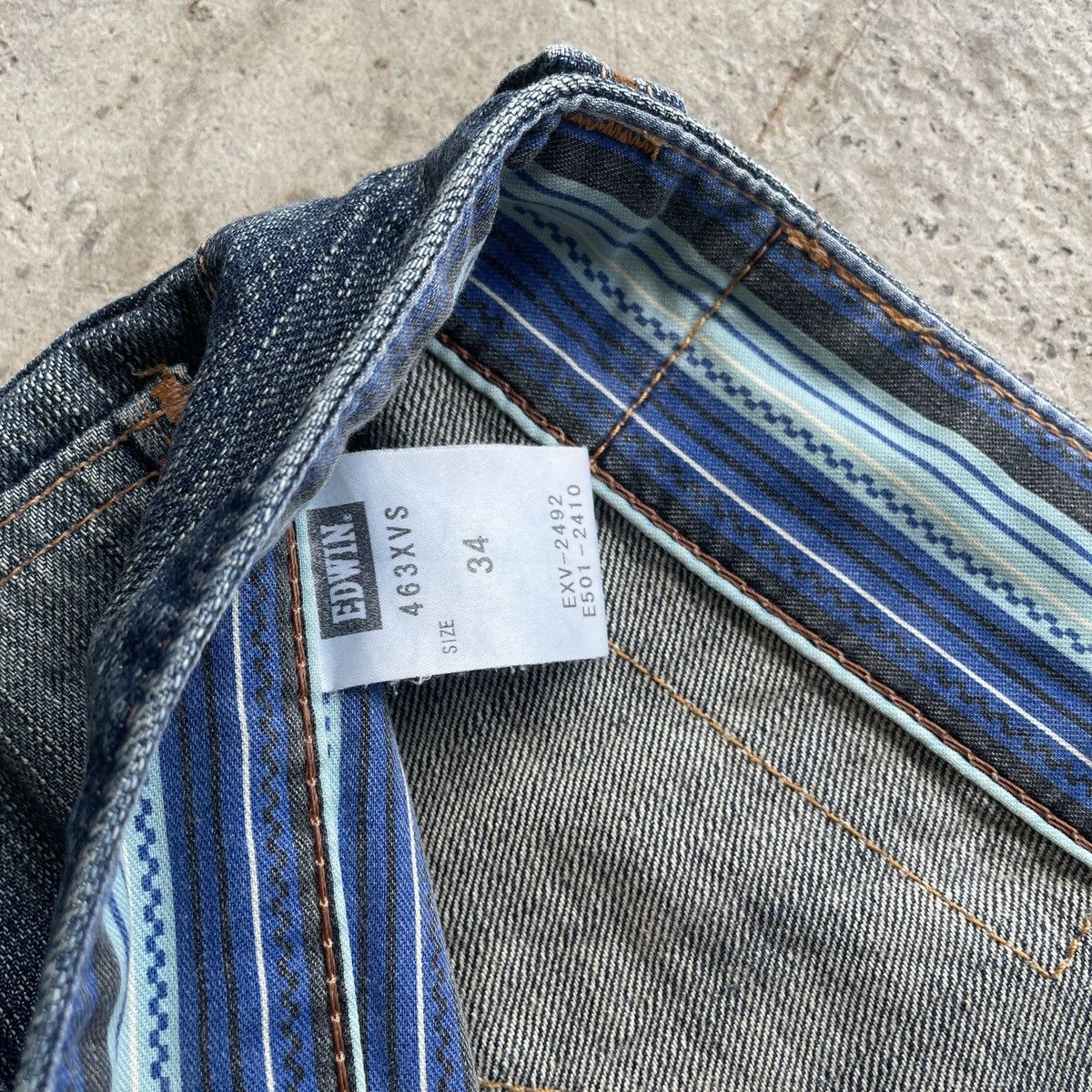 Edwin W36x33.5 Vintage Edwin XV Distressed Faded Pants Denim Jeans Size US 36 / EU 52 - 8 Thumbnail