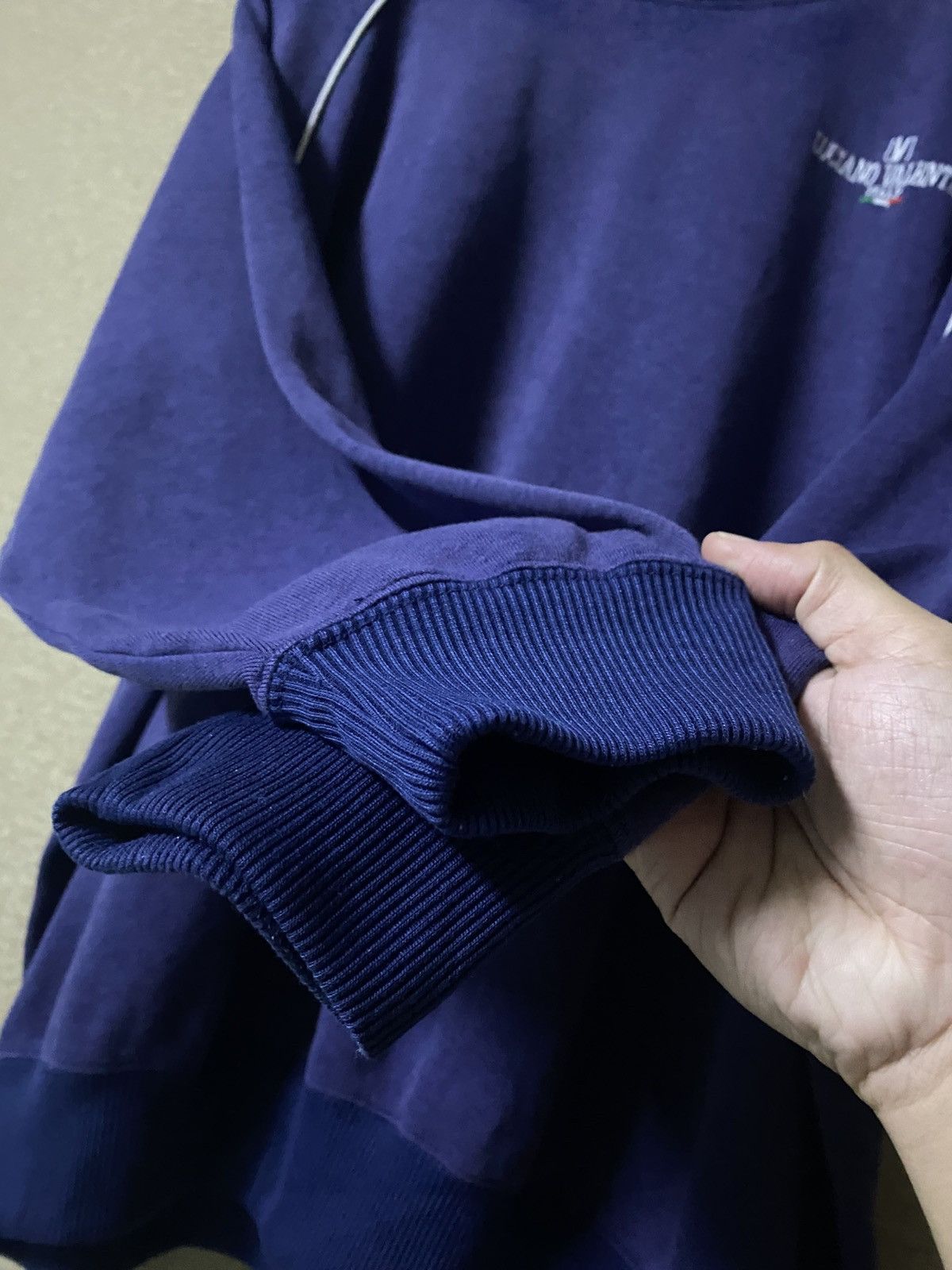 Japanese Brand × Vintage Vintage Luciano Valentino Embroidered Logo Sweatshirt Size US XL / EU 56 / 4 - 3 Thumbnail