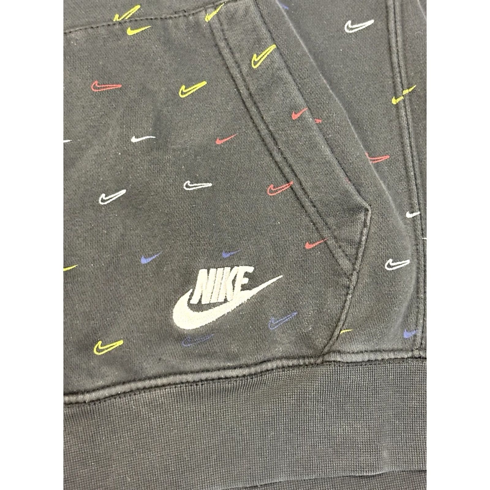 Nike Nike All Over Print Multicolor Swoosh Sweatshirt Hoodie S Black Mens Size US S / EU 44-46 / 1 - 6 Thumbnail