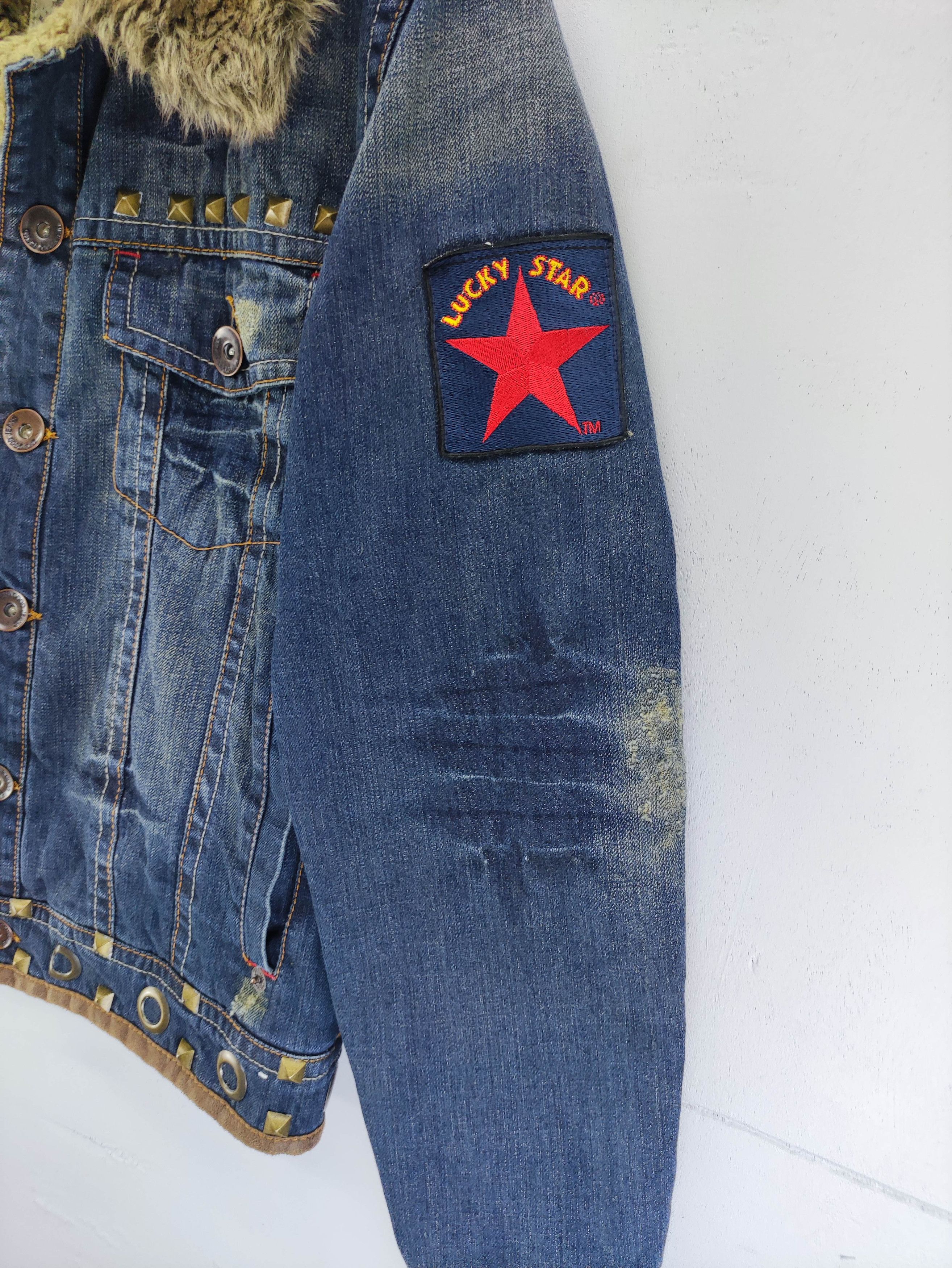 Japanese Brand Vintage Denim Jacket Distress Lining Fleece Size US M / EU 48-50 / 2 - 3 Thumbnail