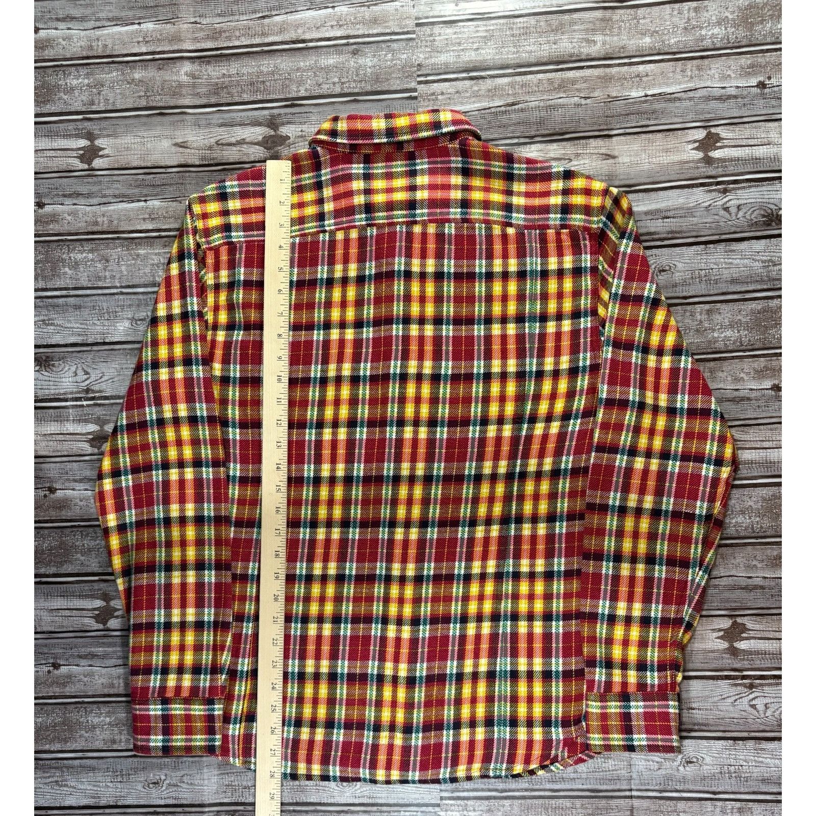 Corridor New York Plaid Knit Shirt Size Large M Multicolor, Men's — image 5 of 6