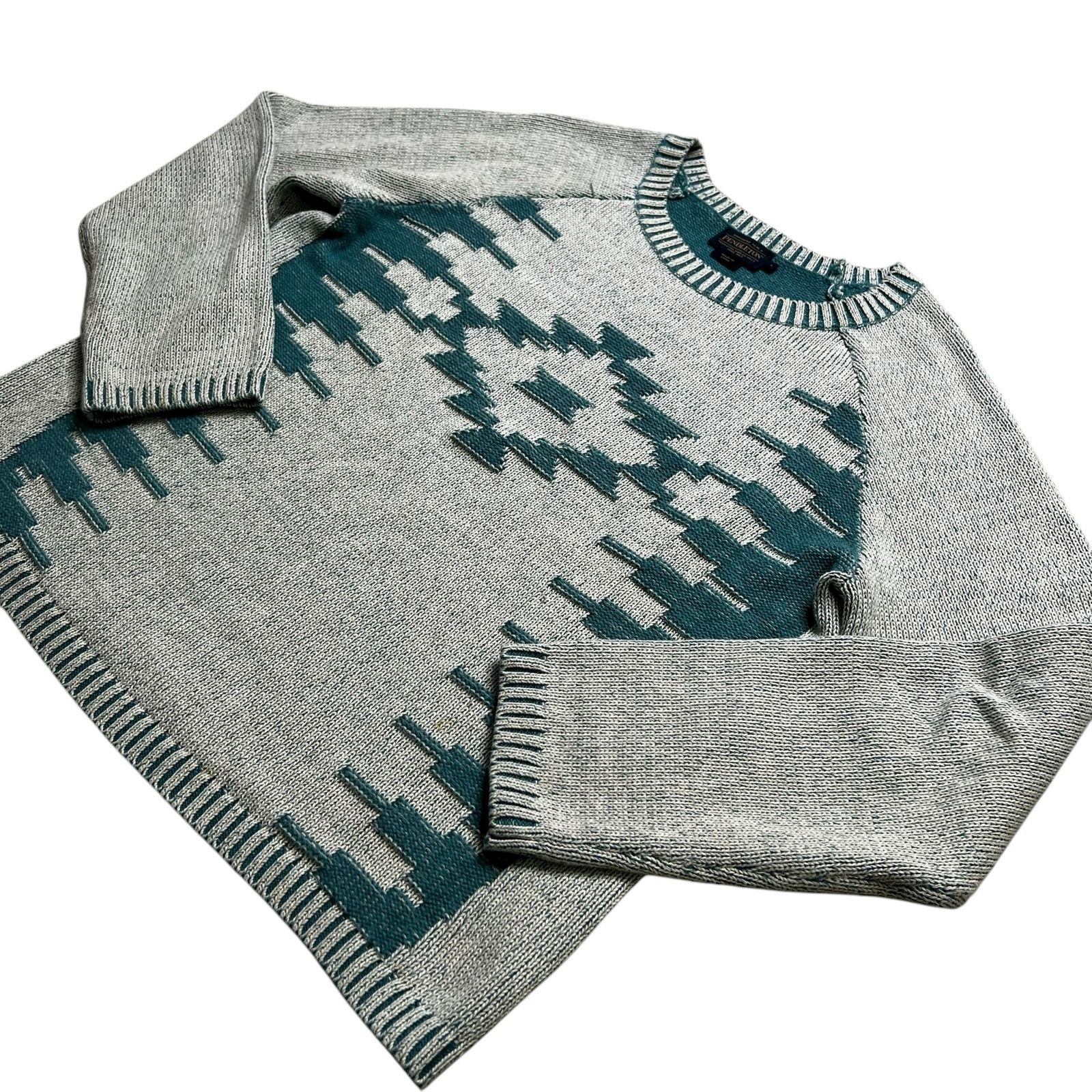 Pendleton Pendleton Woolen Mills Southwest Aztec Knit Sweater Size L Size L / US 10 / IT 46 - 2 Thumbnail