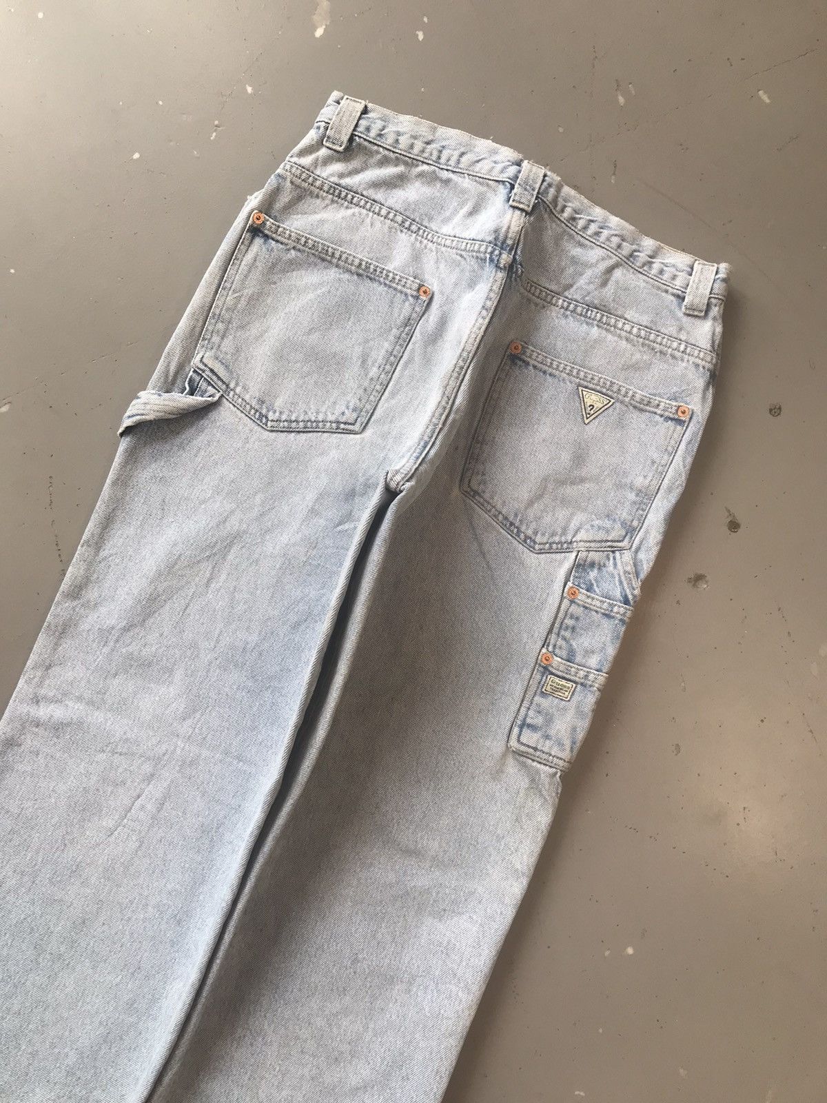 Guess × Vintage 90s Vintage guess jean baby blue carpenter denim Size US 32 / EU 48 - 11 Thumbnail