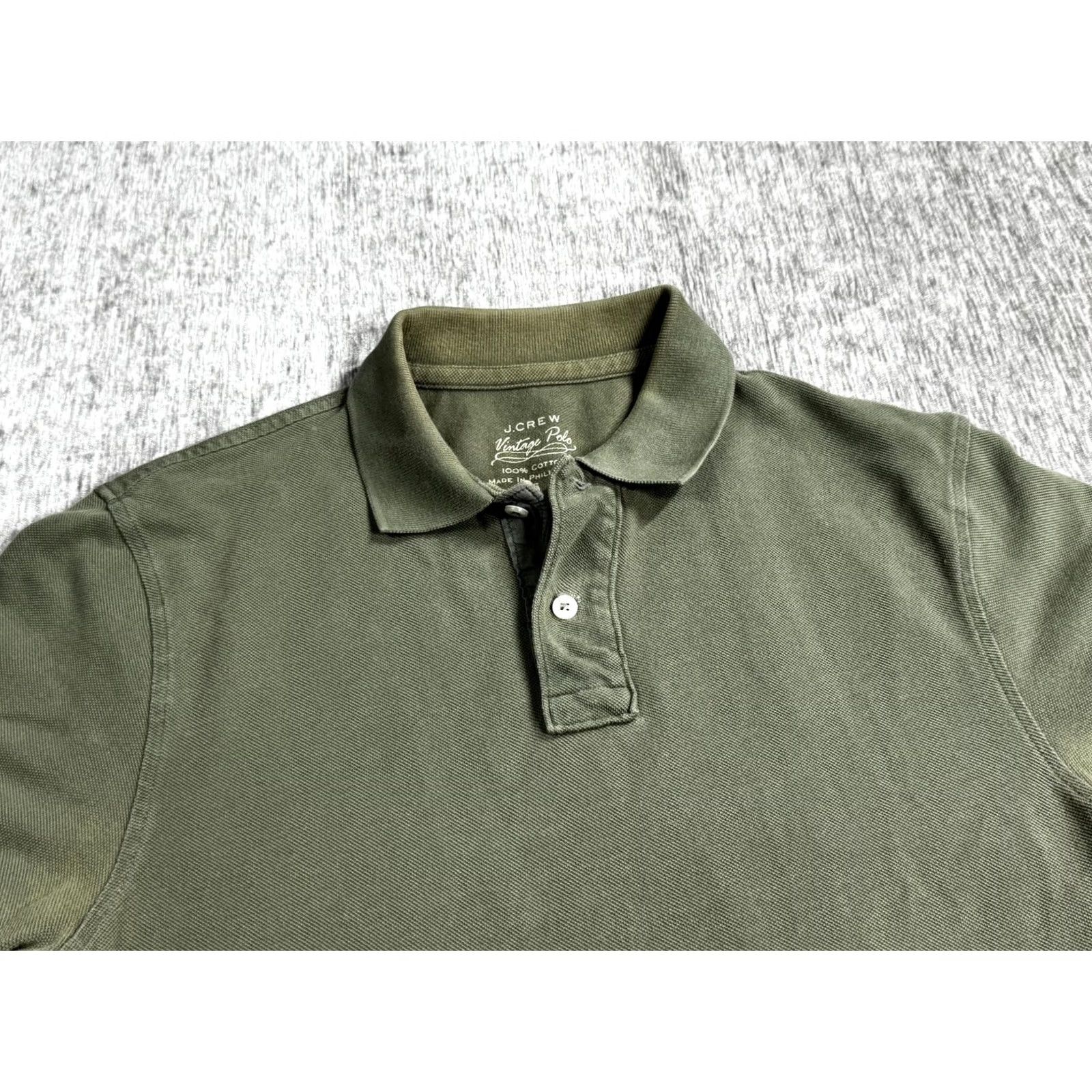 J.Crew VINTAGE J.Crew Polo Shirt Mens Small Green 100% Cotton Casual Summer Preppy Vintage Polo Size US S / EU 44-46 / 1 - 2 Thumbnail