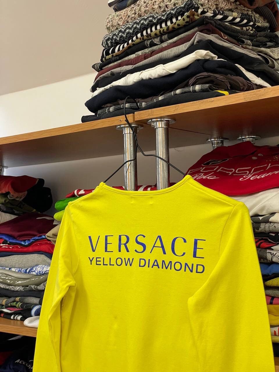 Versace × Vintage Versace Affliction Vintage Big Logo Gold Long sleeve Size M / US 6-8 / IT 42-44 - 4 Thumbnail