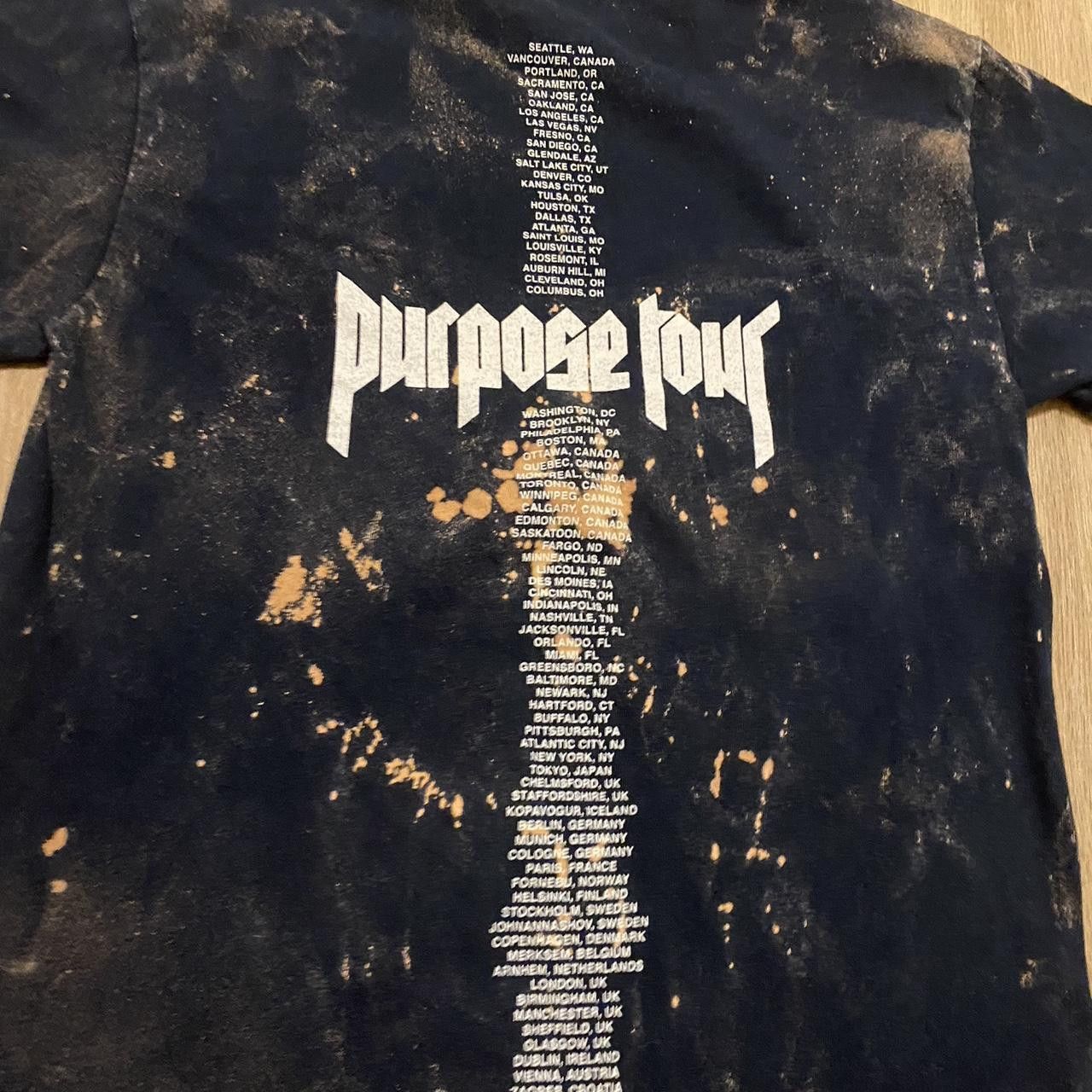 Other Justin Bieber Purpose Tour bleached t-shirt Size US S / EU 44-46 / 1 - 4 Thumbnail