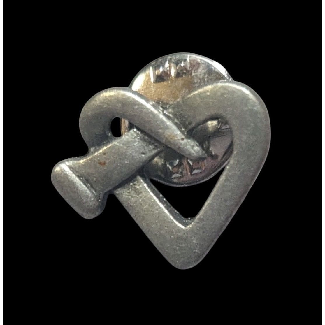 Other CTA Twisted Nail Heart Silver Tone Lapel Pin Size ONE SIZE - 2 Thumbnail