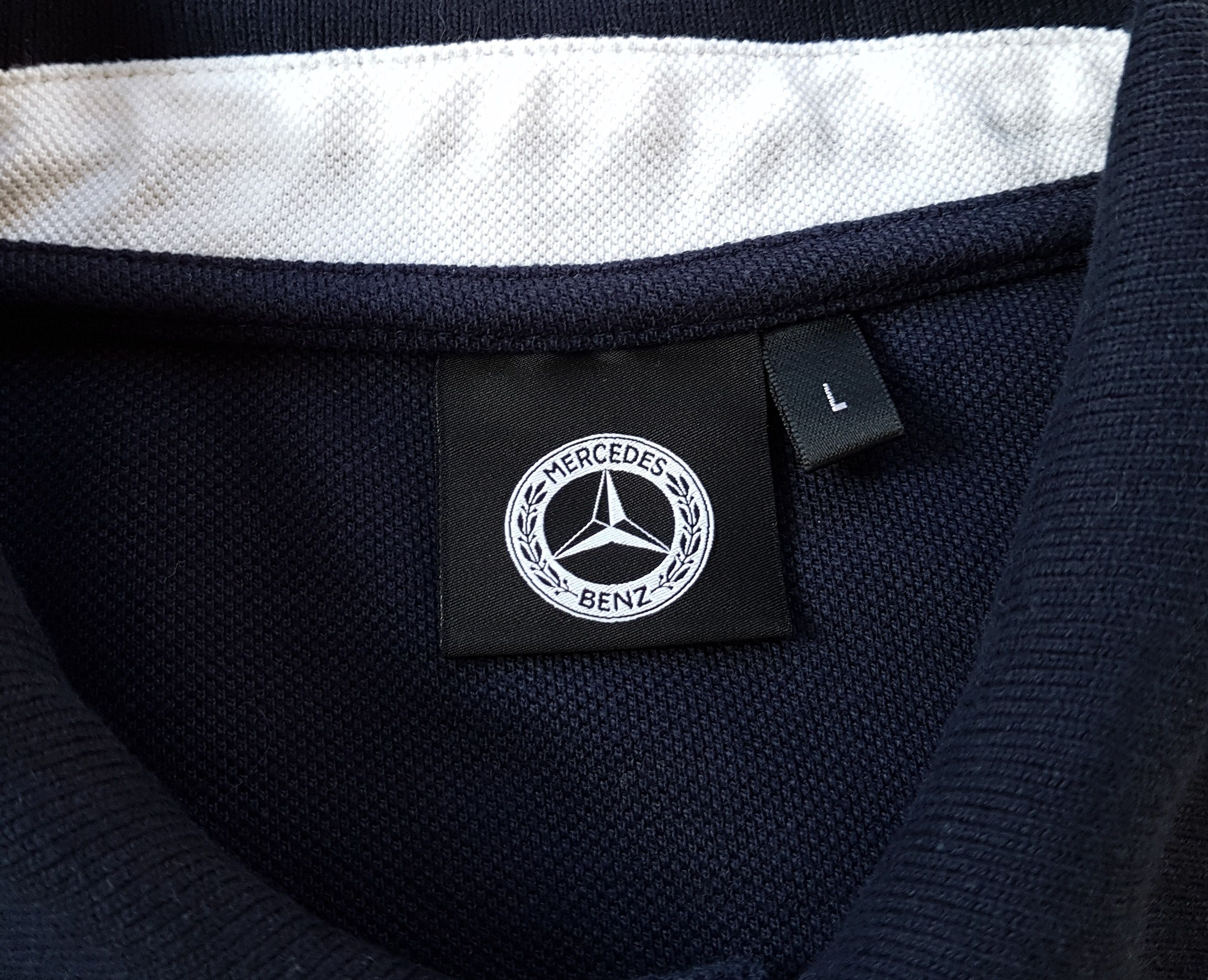 Mercedes-Benz Mercedes Benz Men's Polo T Shirt Retro Logo sz L Size US L / EU 52-54 / 3 - 6 Thumbnail
