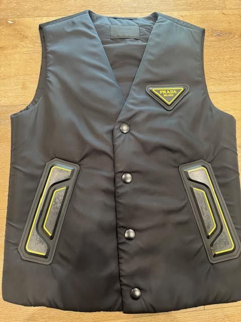 Prada Prada Nylon Vest with Yellow detail Size US S / EU 44-46 / 1 - 3 Thumbnail