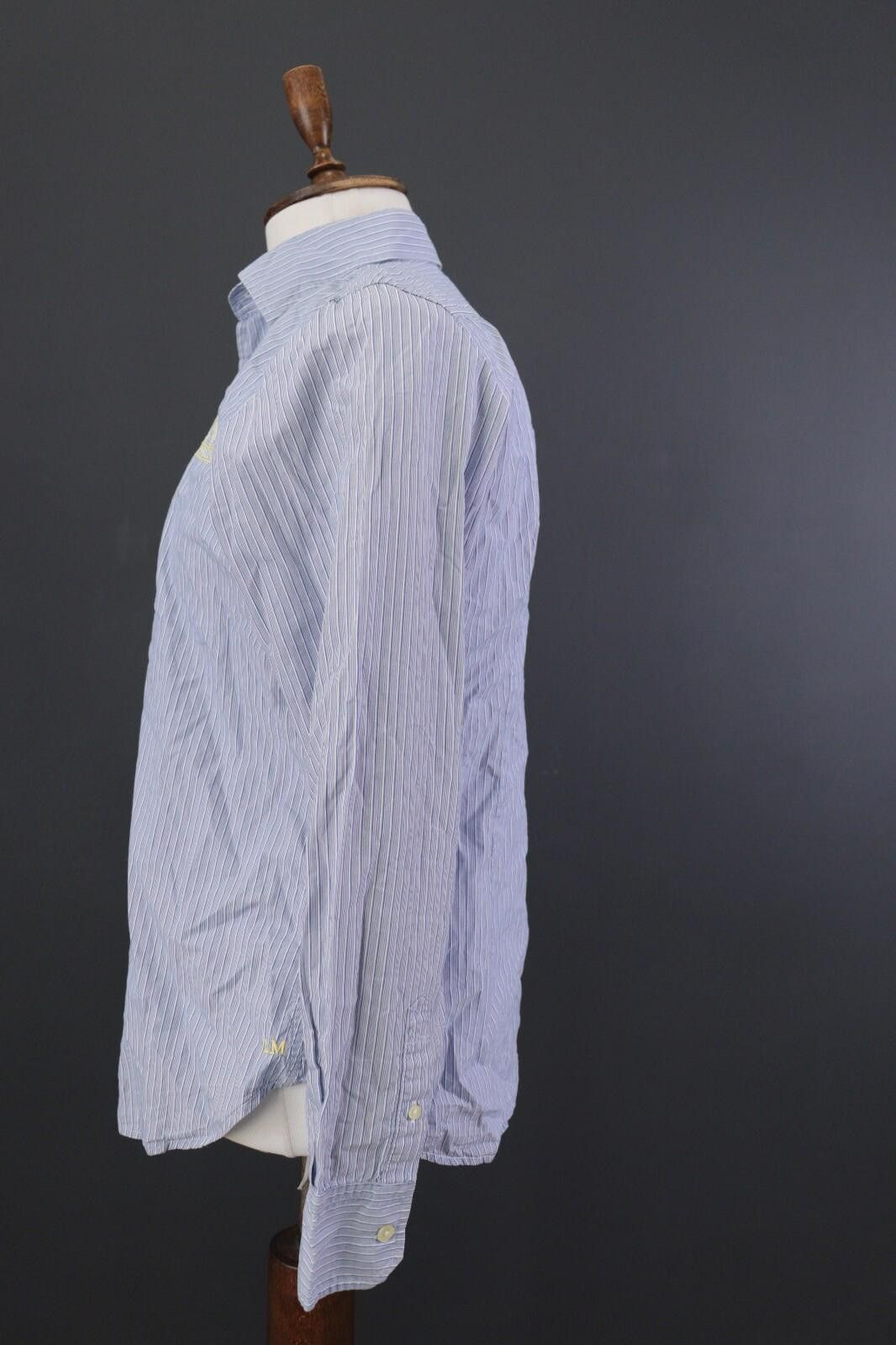 La Martina La Martina Argentina Blue Stripe Dress Shirt Size L Size US L / EU 52-54 / 3 - 6 Thumbnail