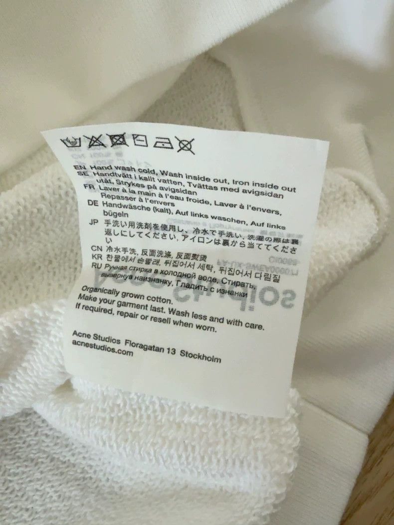 Acne Studios Acne Studios White laser big smiling face hoodie Size US S / EU 44-46 / 1 - 9 Thumbnail