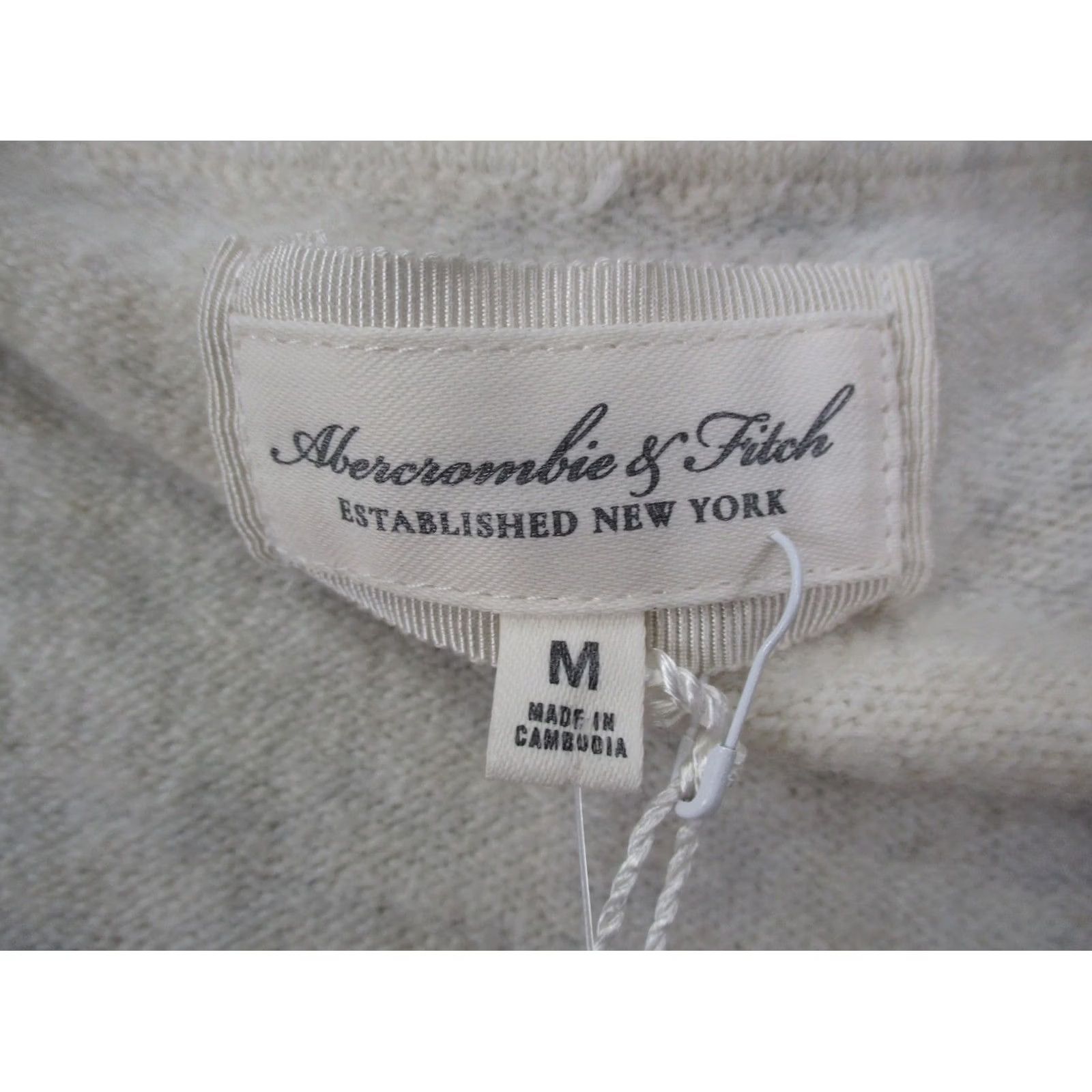 Abercrombie & Fitch VINTAGE Abercrombie Fitch Sweater Womens M White Merino Wool Pullover Preppy Golf Size M / US 6-8 / IT 42-44 - 6 Thumbnail