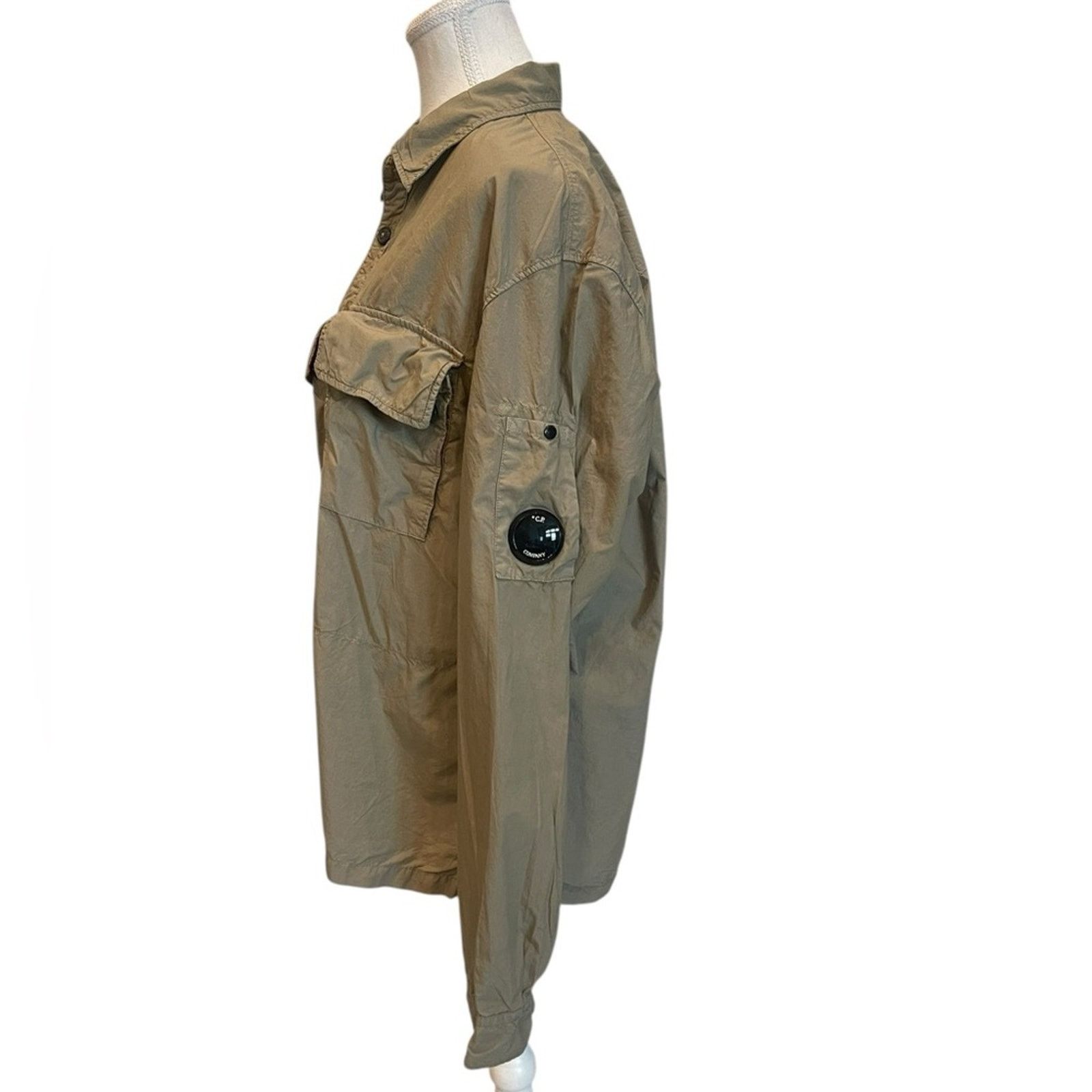 C.P. Company C.P. Company Tan Lightweight Chrome Utility Jacket Size:XL Size US XL / EU 56 / 4 - 3 Thumbnail