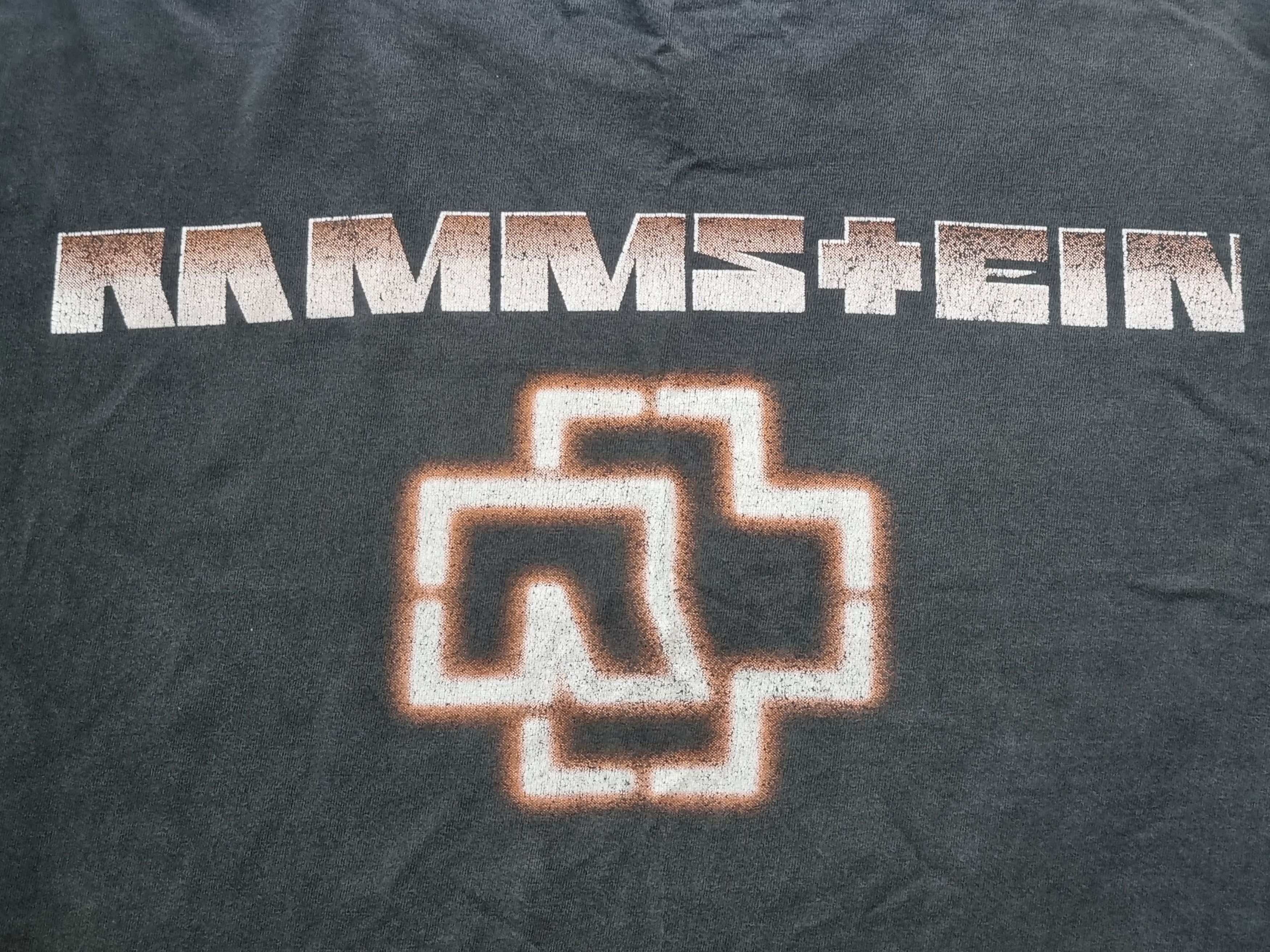 Band Tees × Vintage Vintage 90s Rammstein The Roxx T Shirt Industrial Metal Size US XL / EU 56 / 4 - 12 Thumbnail