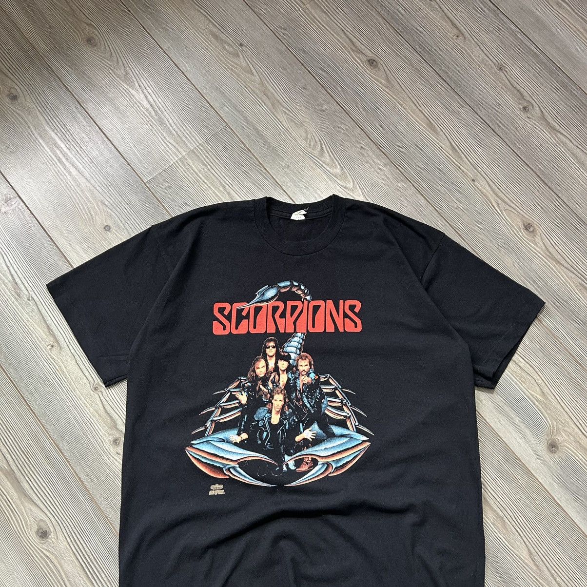 Band Tees × Vintage Vintage Scorpions Single Stitch Winterland Rock Express Tee Size US XL / EU 56 / 4 - 2 Thumbnail