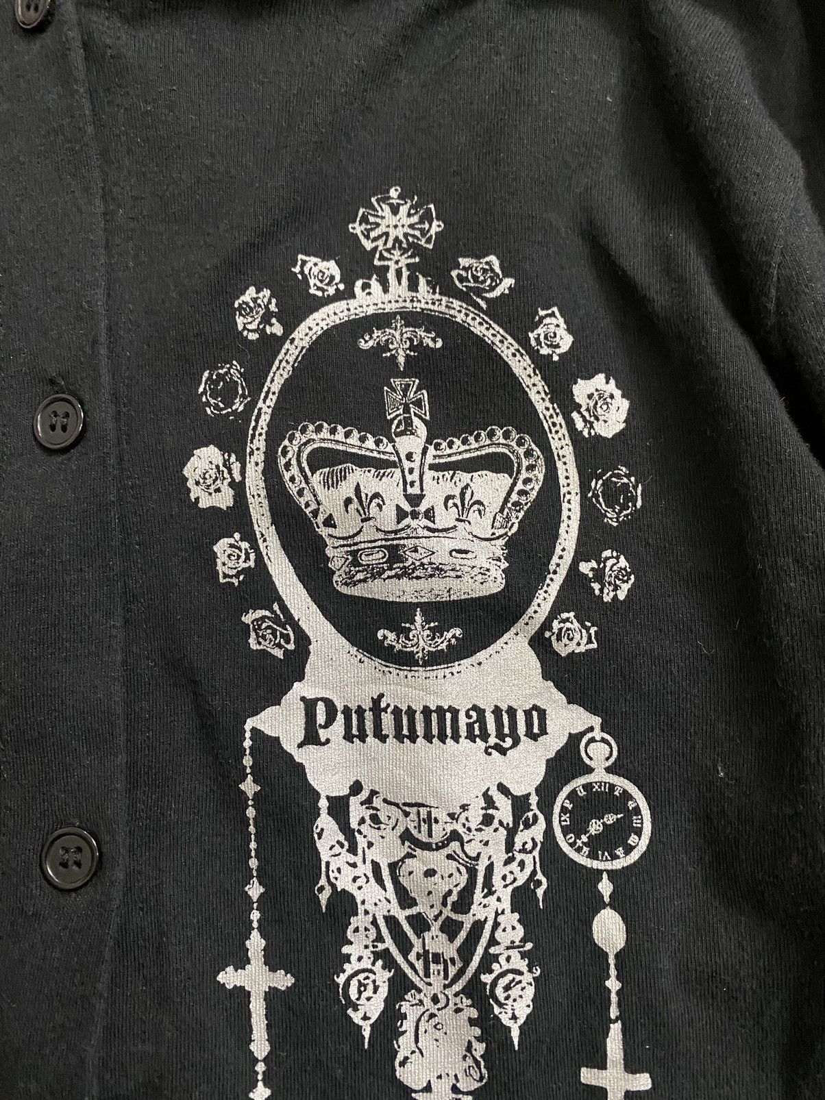 Japanese Brand 90s PUTUMAYO cyberpunk cross lightweight button up hoodie Size XS / US 0-2 / IT 36-38 - 5 Thumbnail