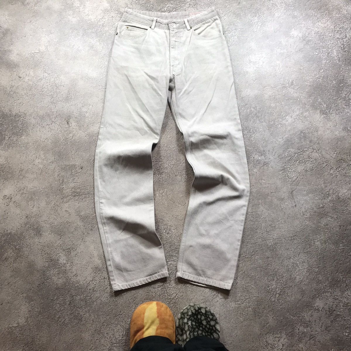 Vintage Vintage 90s Guess Baggy Flared Distressed Y2K Grunge Jeans 2 Size US 29 - 2 Thumbnail