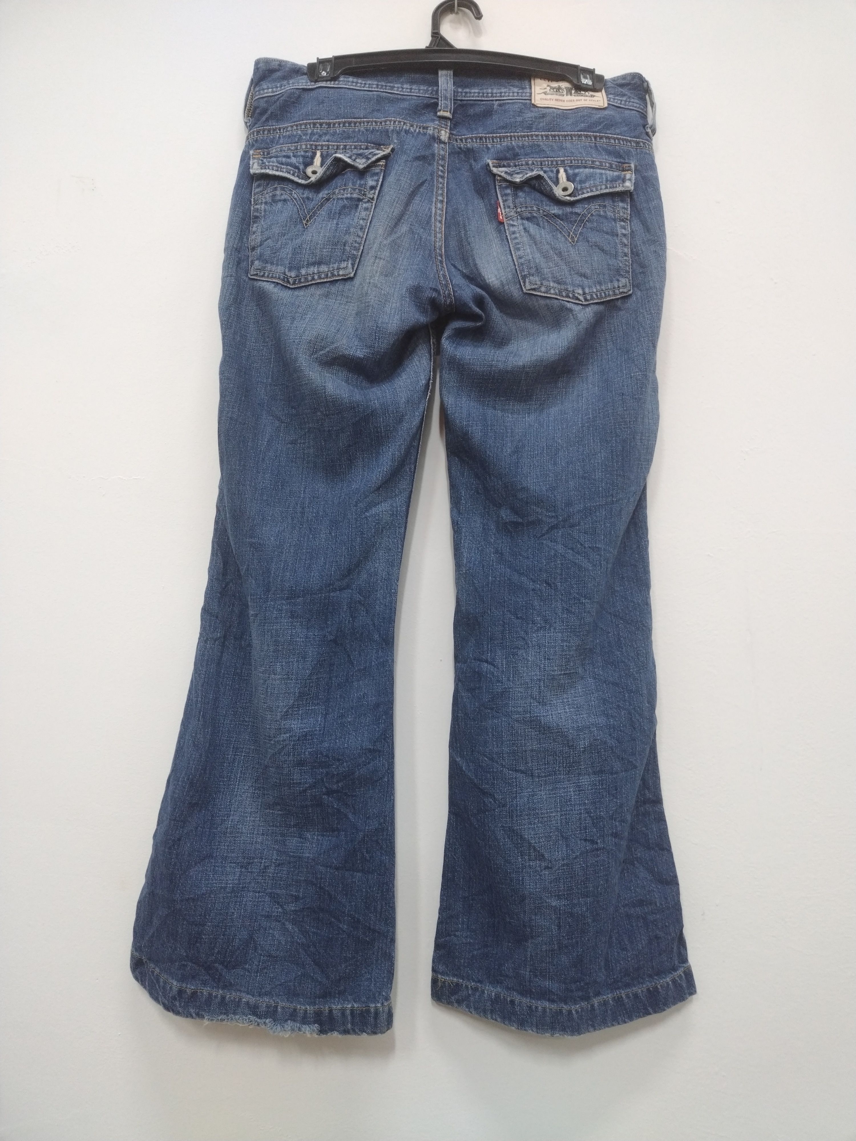 Levi's × Vintage NICE VTG LEVI'S Zipper Flared Denim Nice rare pocket design Size 30" / US 8 / IT 44 - 2 Thumbnail
