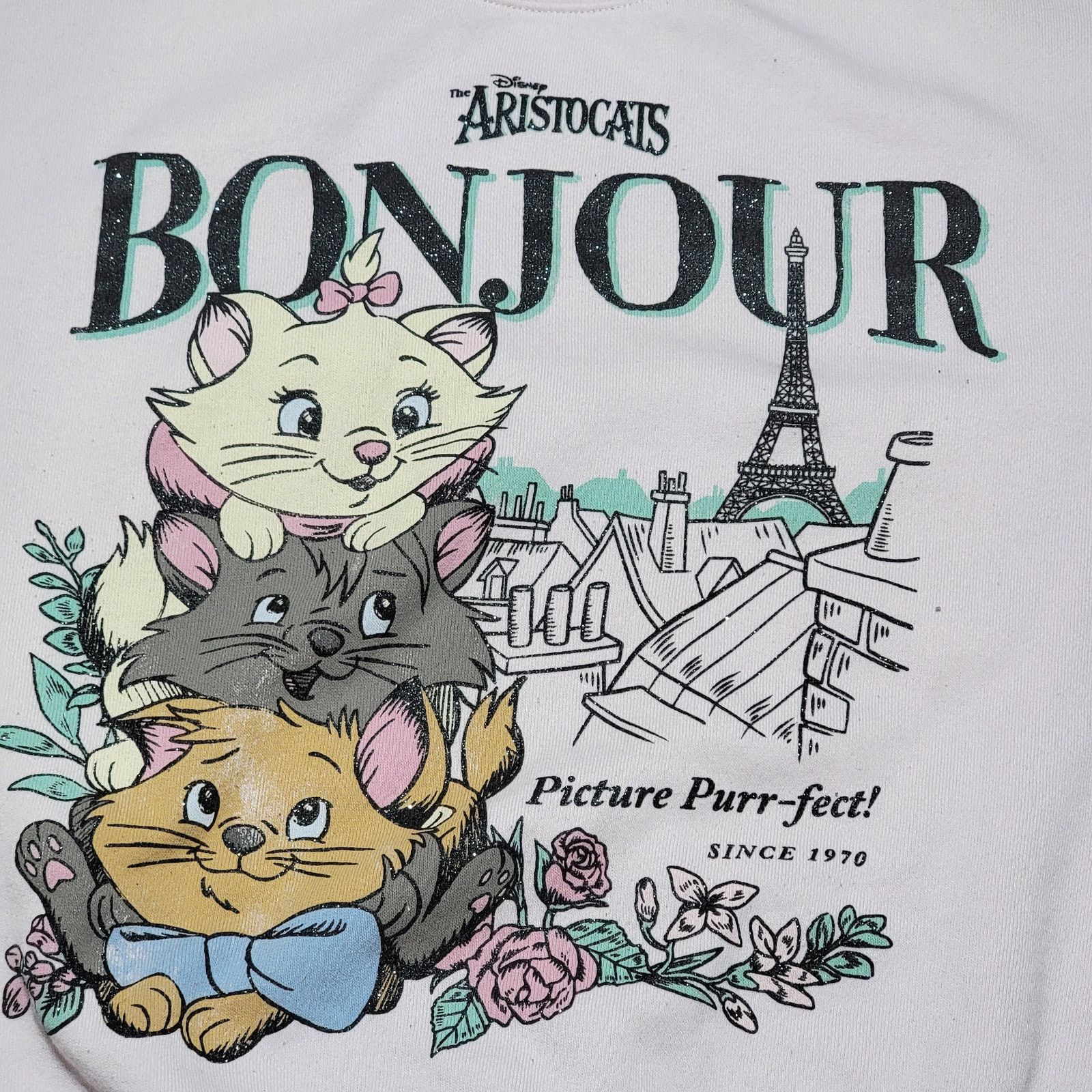 Disney Disney The Aristocats LS Sweatshirt "Bonjour" - Size Large Size L / US 10 / IT 46 - 2 Thumbnail