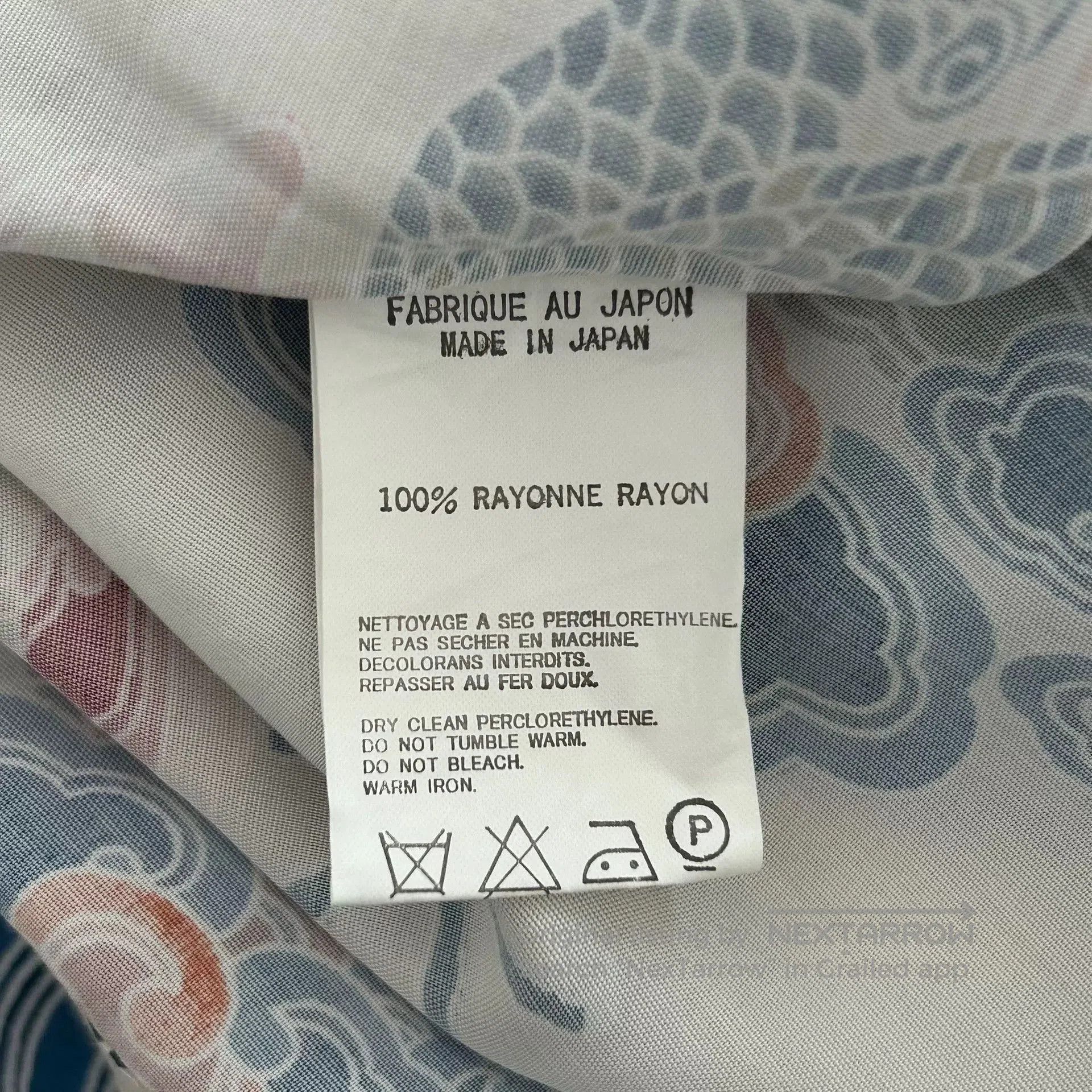 Y's for Men Yohji Yamamoto Dragon Print Long Sleeve Shirt. Size US M / EU 48-50 / 2 - 7 Thumbnail