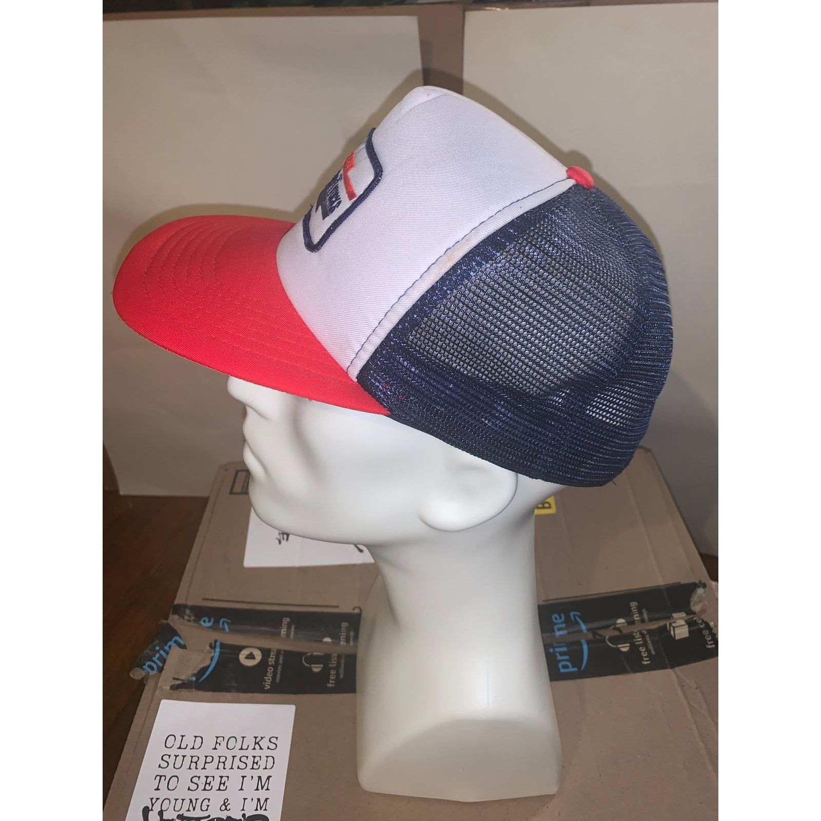 Chevrolet × Vintage Vtg Chevy Trucks Snapback Trucker Hat Red White Blue Taiwan Size ONE SIZE - 4 Thumbnail