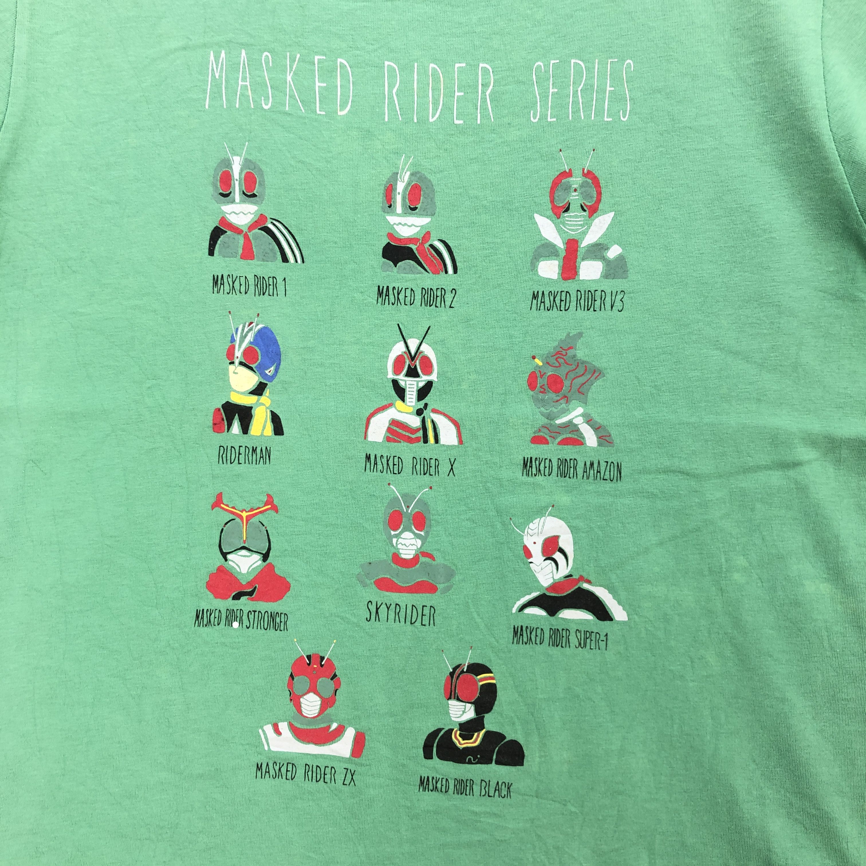 Anime Vintage Masked Rider T Shirt Japanese Anime Cartoon Tees Size US M / EU 48-50 / 2 - 3 Thumbnail