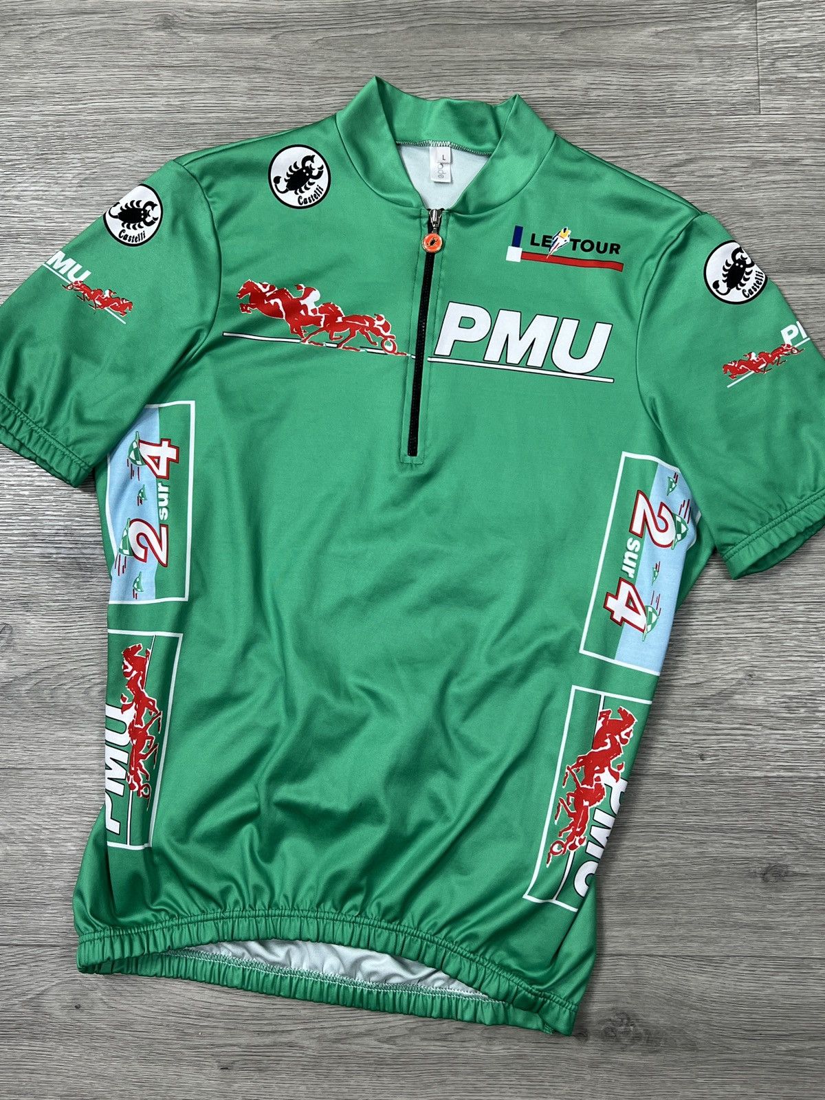 Other VTG Castelli Tour de France PMU Sprinter Jersey Cycling L Size US L / EU 52-54 / 3 - 2 Thumbnail