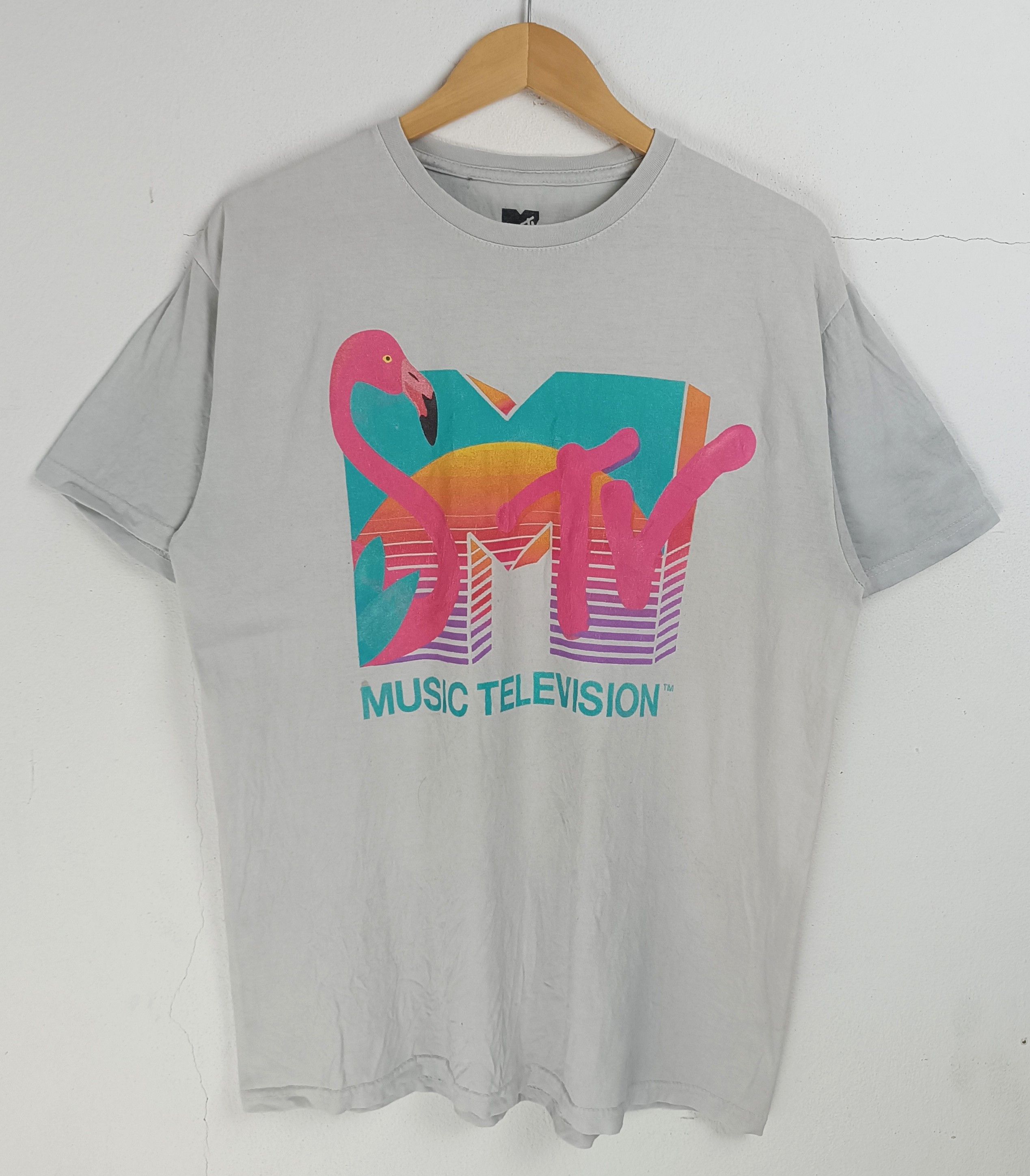 Mtv VINTAGE MTV MUSIC TELEVISION ROCK GRUNGE PUNK Y2K TEE Size US L / EU 52-54 / 3 - 3 Thumbnail