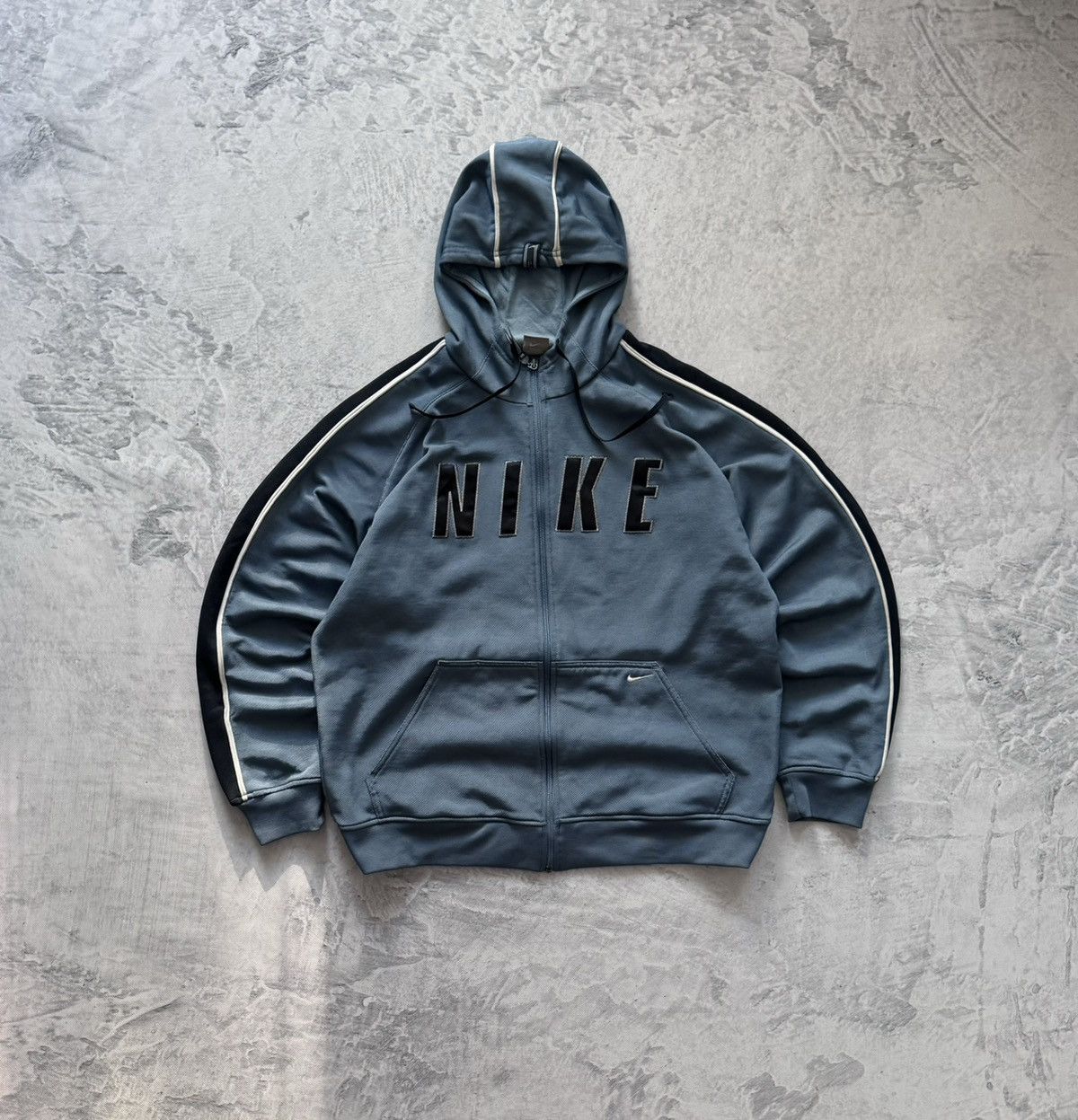 00s Nike Vintage Big Logo Zip Hoodie Oversize Y2K