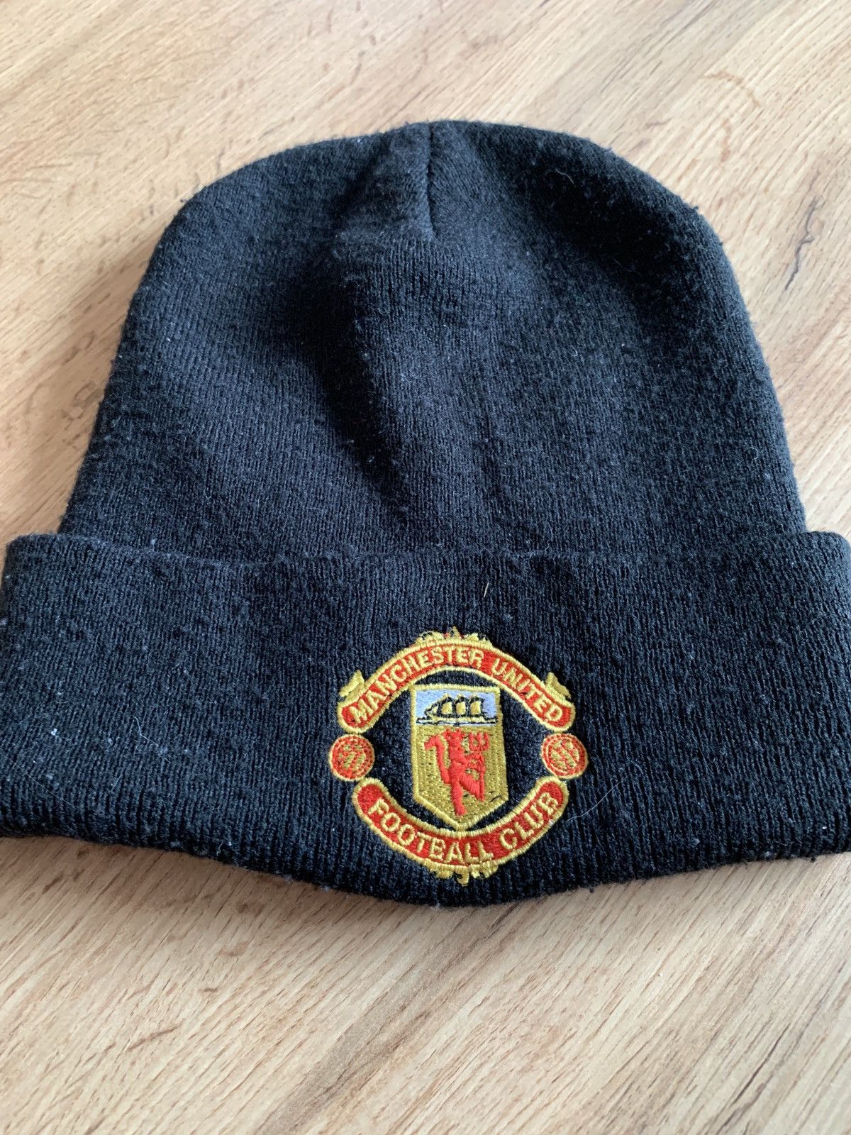 Vintage Manchester United Vintage Football Winter Hat Umbro Soccer Size ONE SIZE - 2 Thumbnail