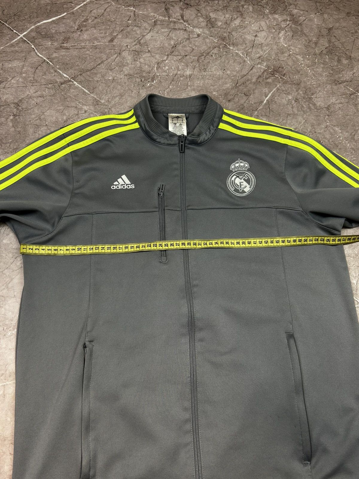Adidas Adidas Real Madrid gray zip up soccer football track jacket Size US L / EU 52-54 / 3 - 16 Thumbnail