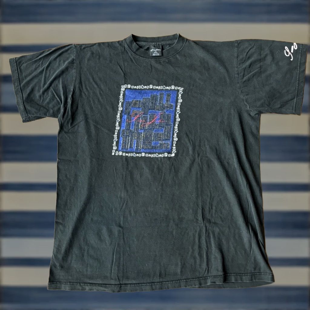 Sean John VINTAGE Sean John T-Shirt 3XL Black Crew Neck Short Sleeve Graphic Print Hip Hop 90s Grunge USA Mens Size US XXL / EU 58 / 5 - 1 Thumbnail