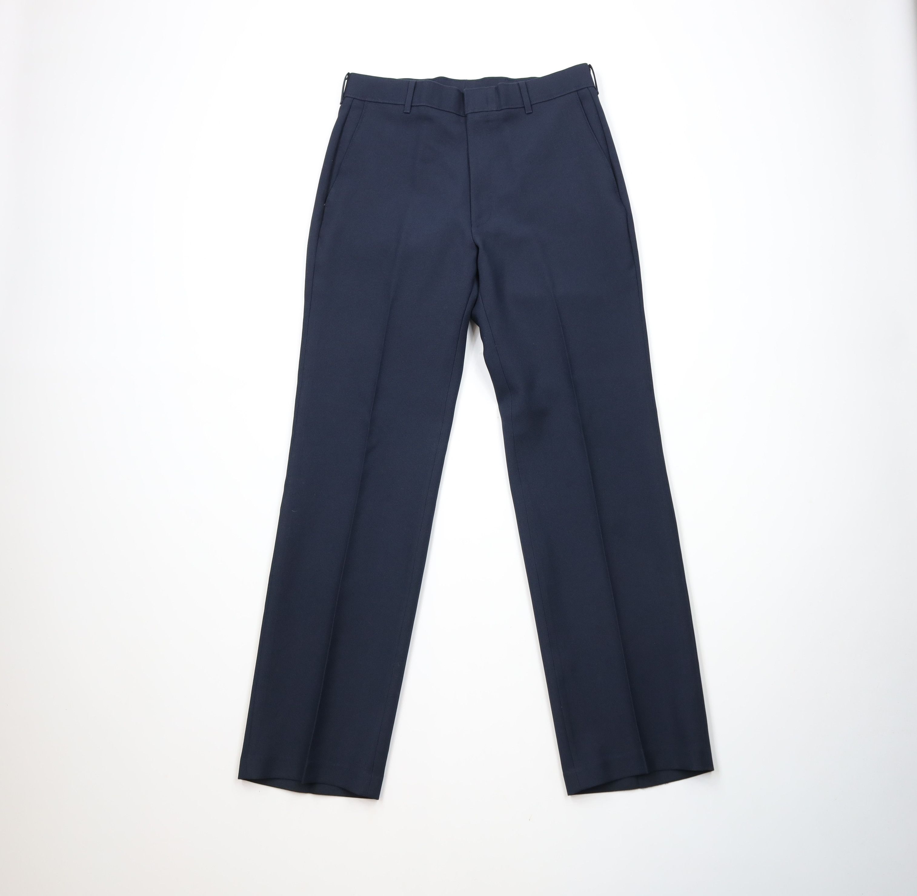 Levi's × Vintage Vintage 70s Levis Flared Wide Leg Chino Pants Navy Blue USA Size US 30 / EU 46 - 1 Thumbnail